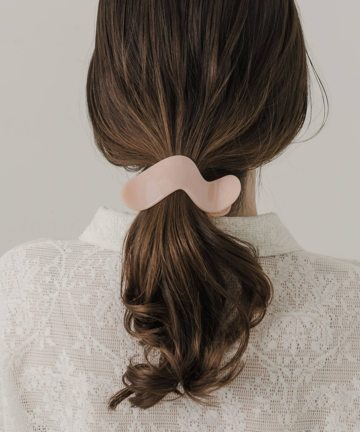 ウェーブヘアクリップ PNK -