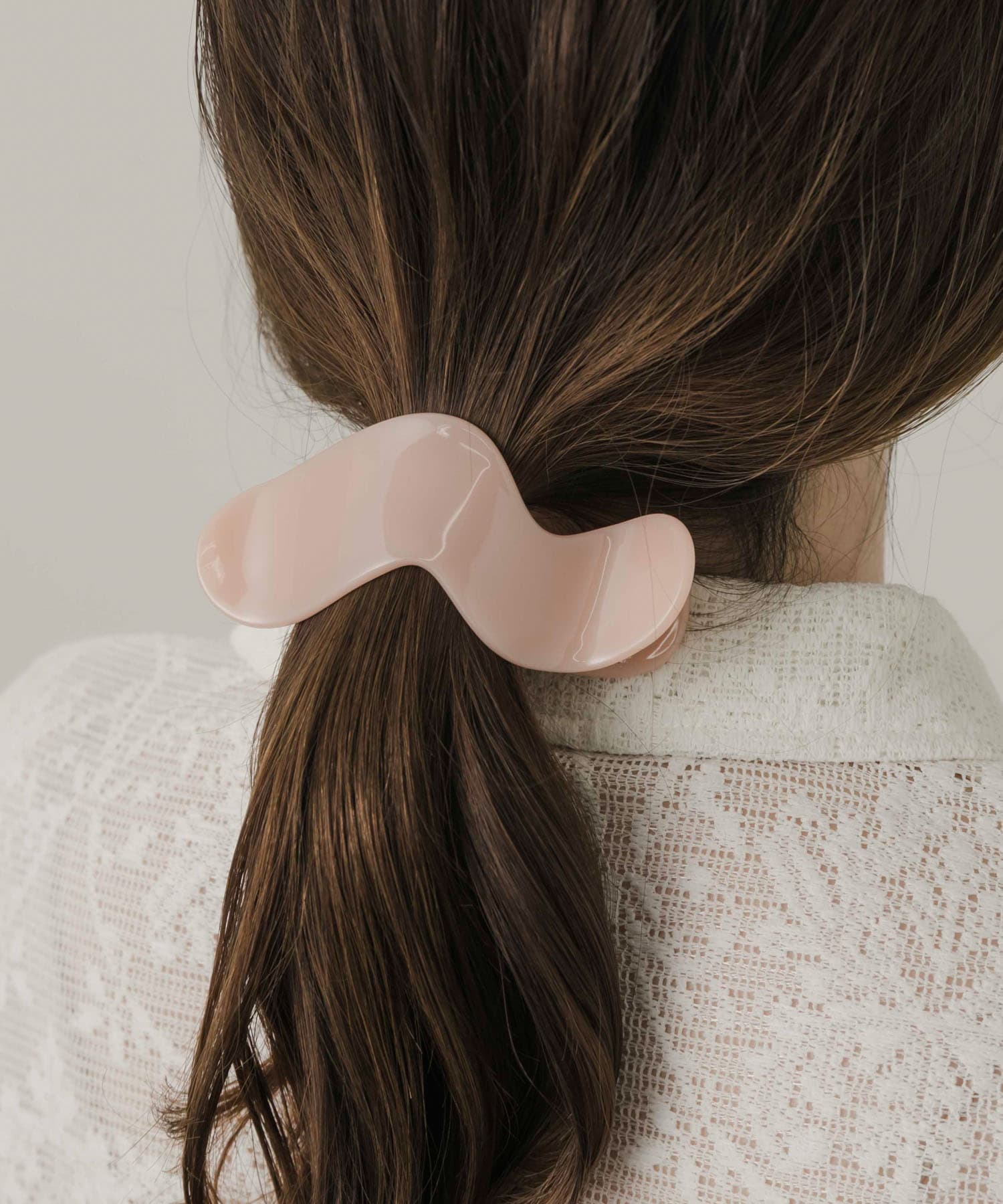 ウェーブヘアクリップ PNK -