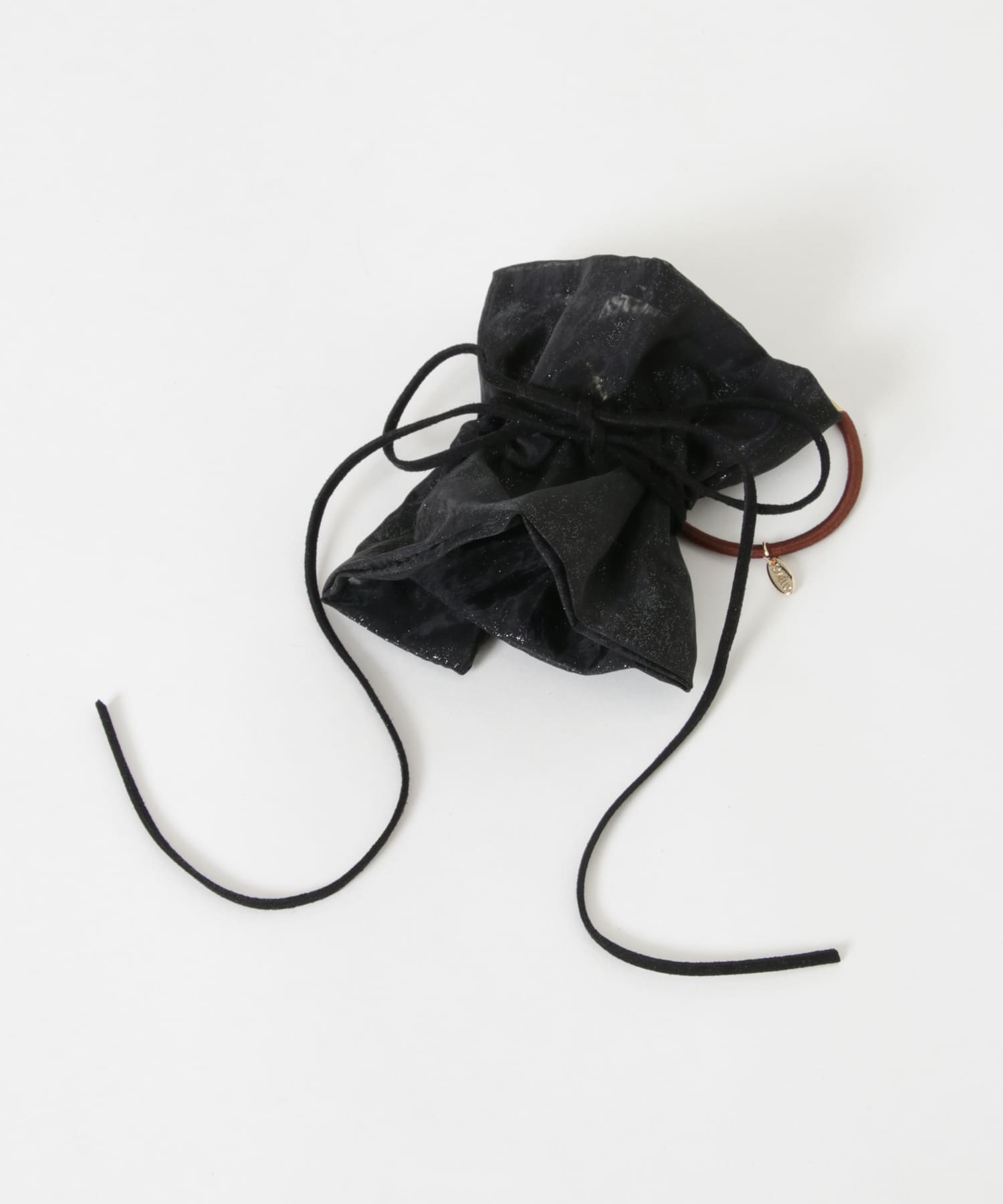 メタリックシフォンヘアカフセット BLK2 -