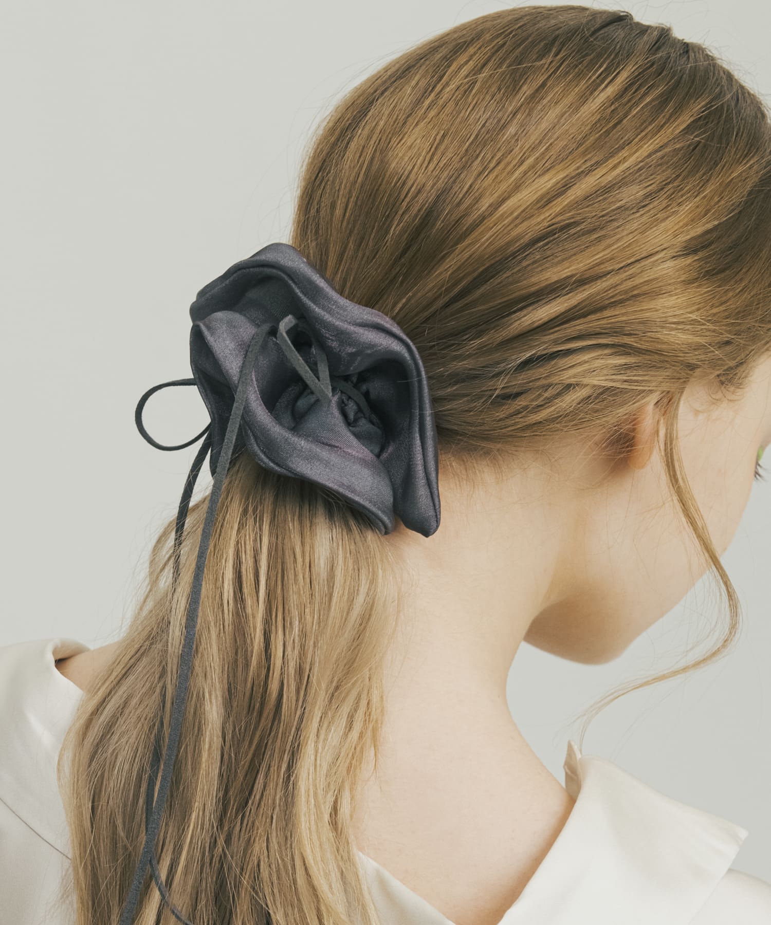 メタリックシフォンヘアカフセット GRY -