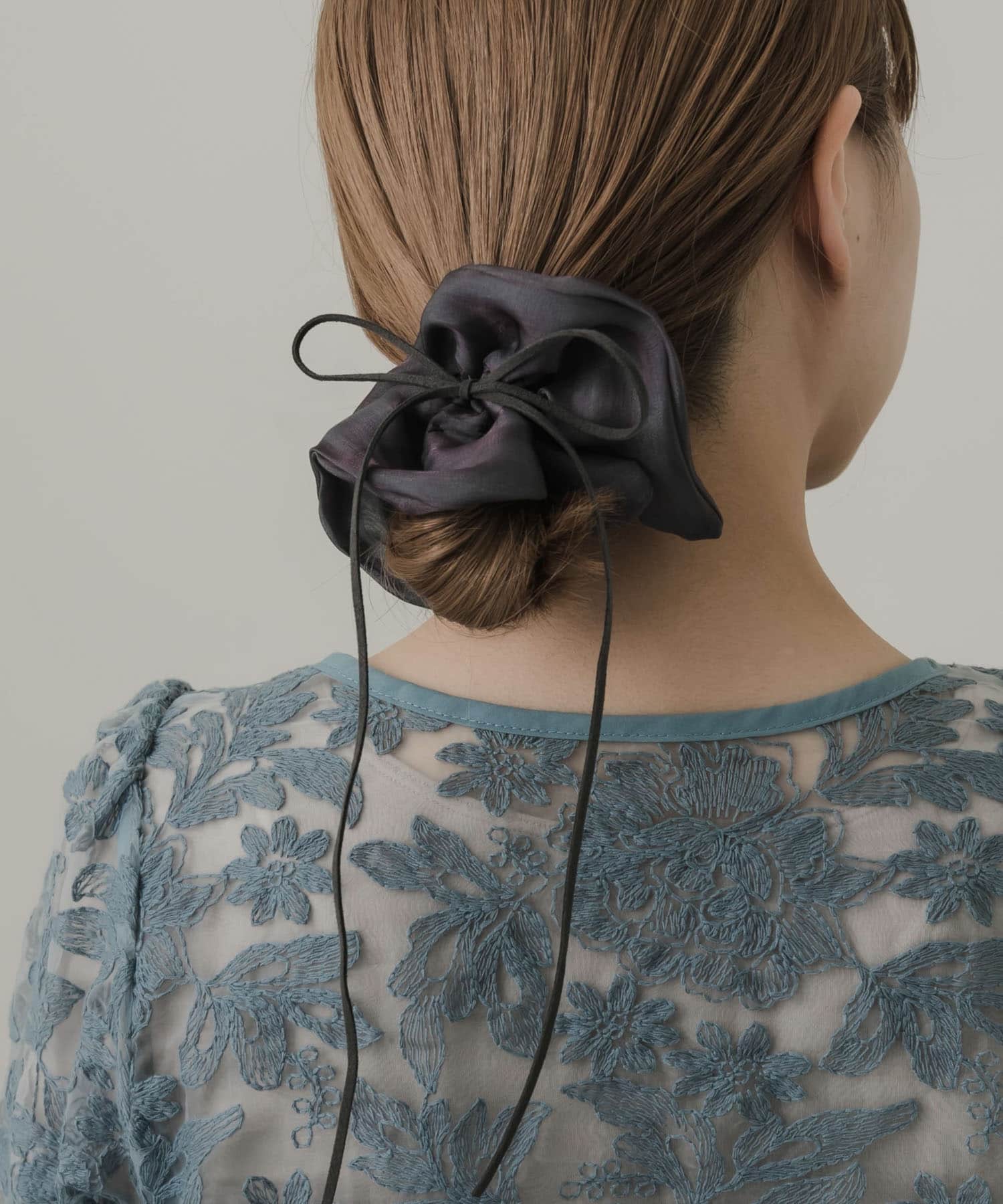 メタリックシフォンヘアカフセット GRY -