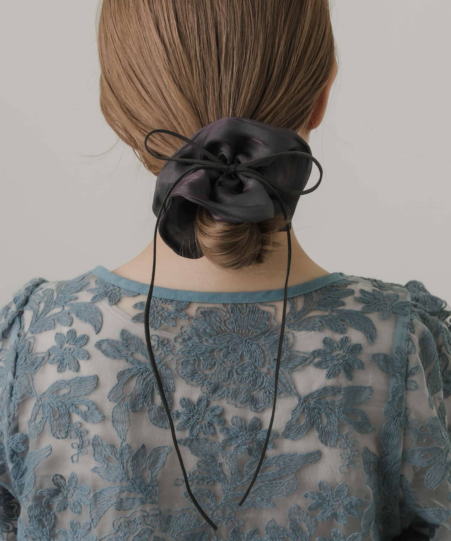 メタリックシフォンヘアカフセット GRY -