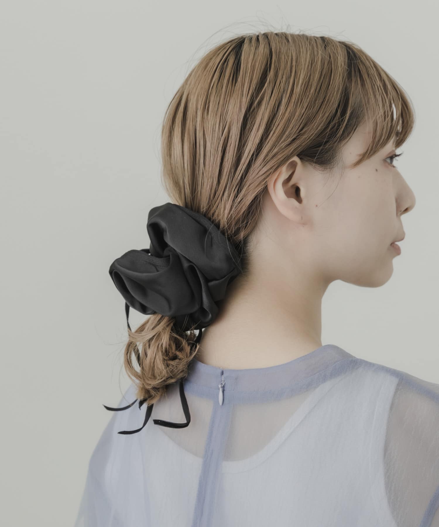 ドローコードボリュームシュシュ BLK -