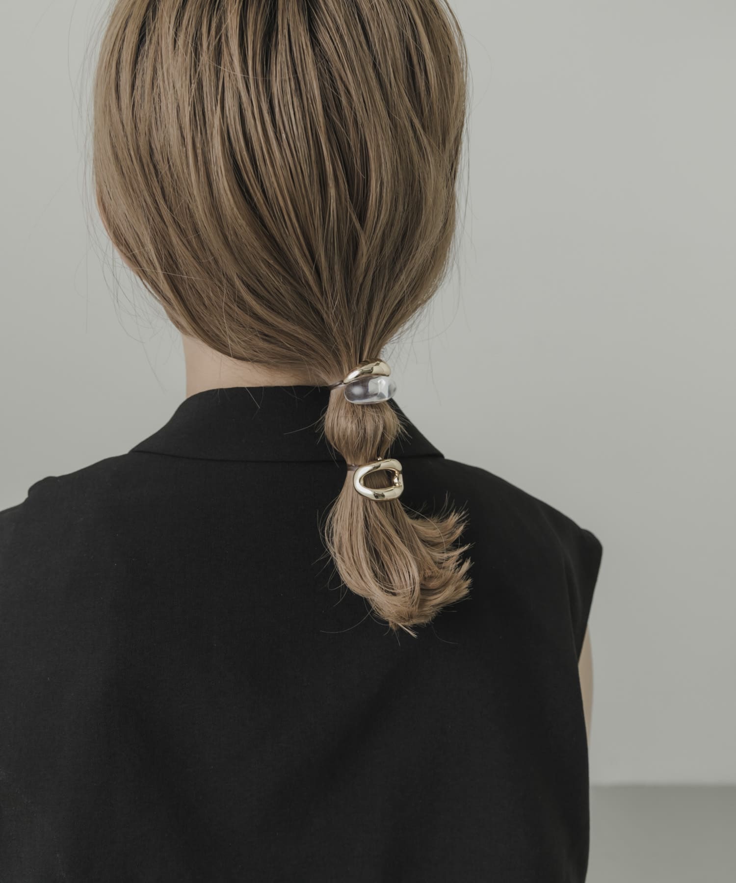 WEB/一部店舗限定』メタルクリアニュアンスカーブヘアカフセット(- GD