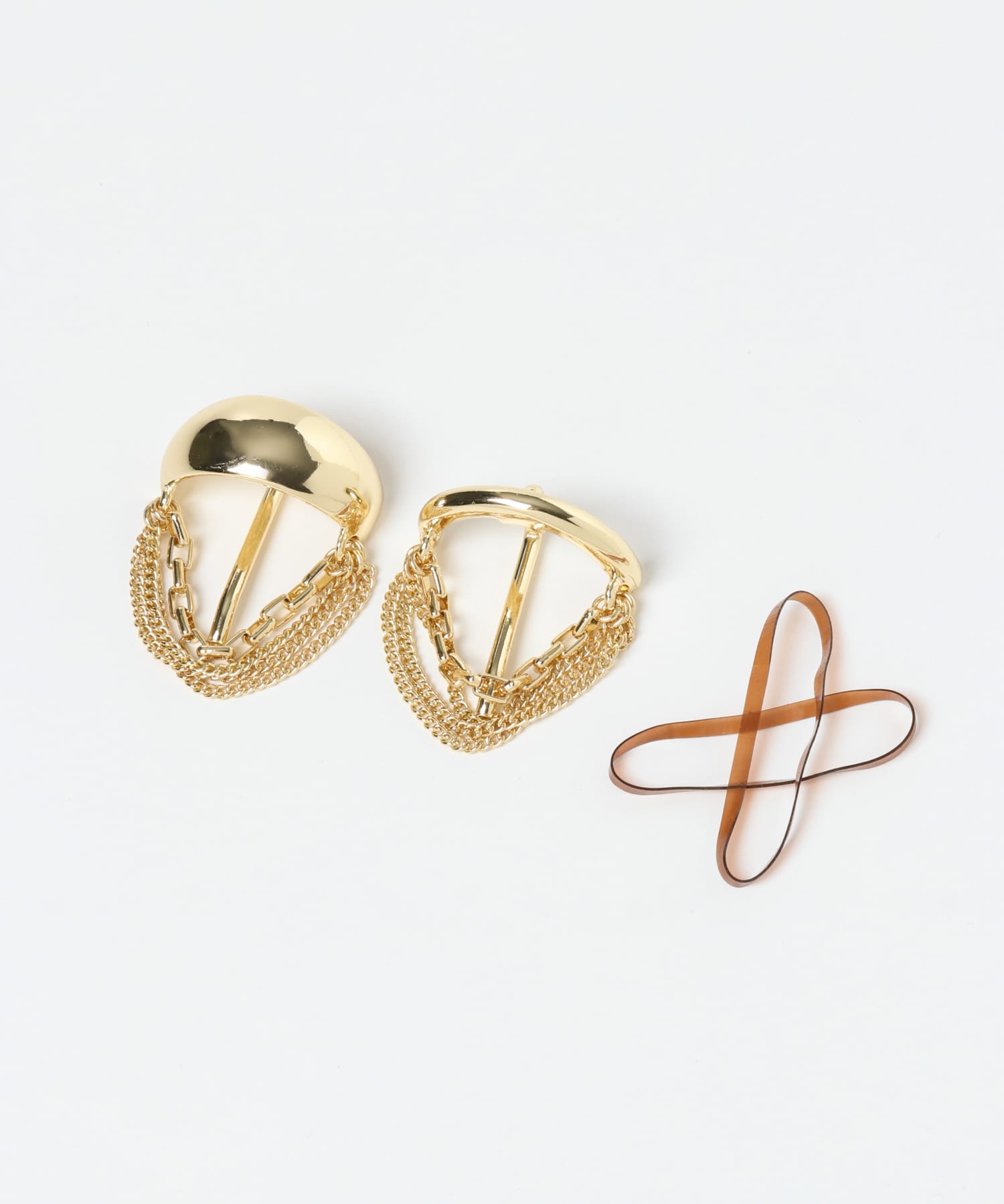 プックリメタルチェーンヘアカフセット GLD -