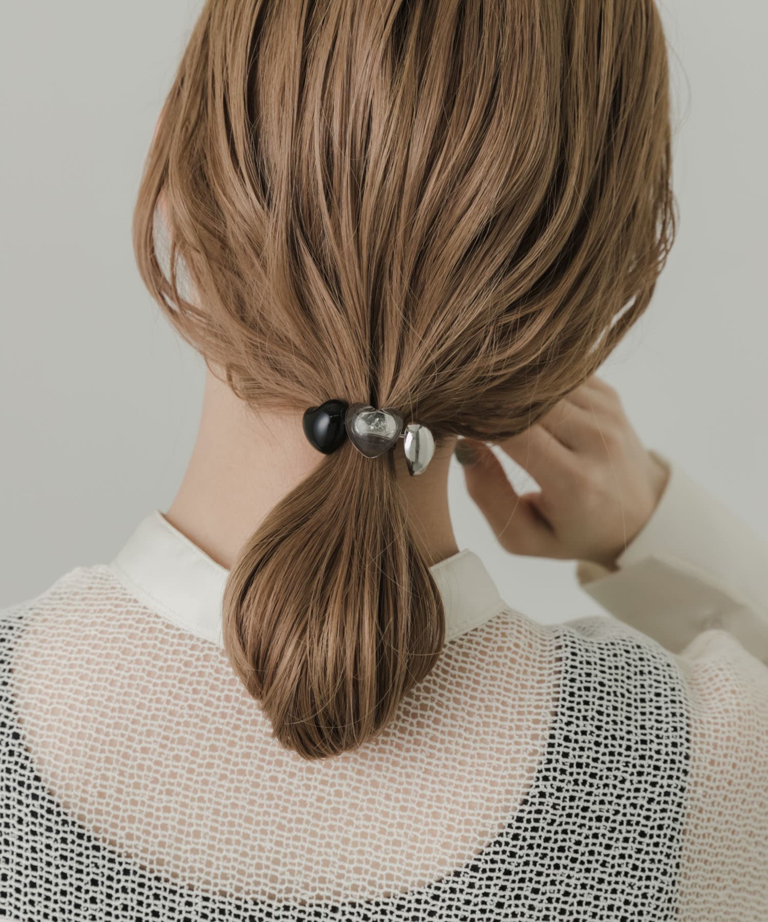 プックリハート3ヘアカフセット SL/BK -