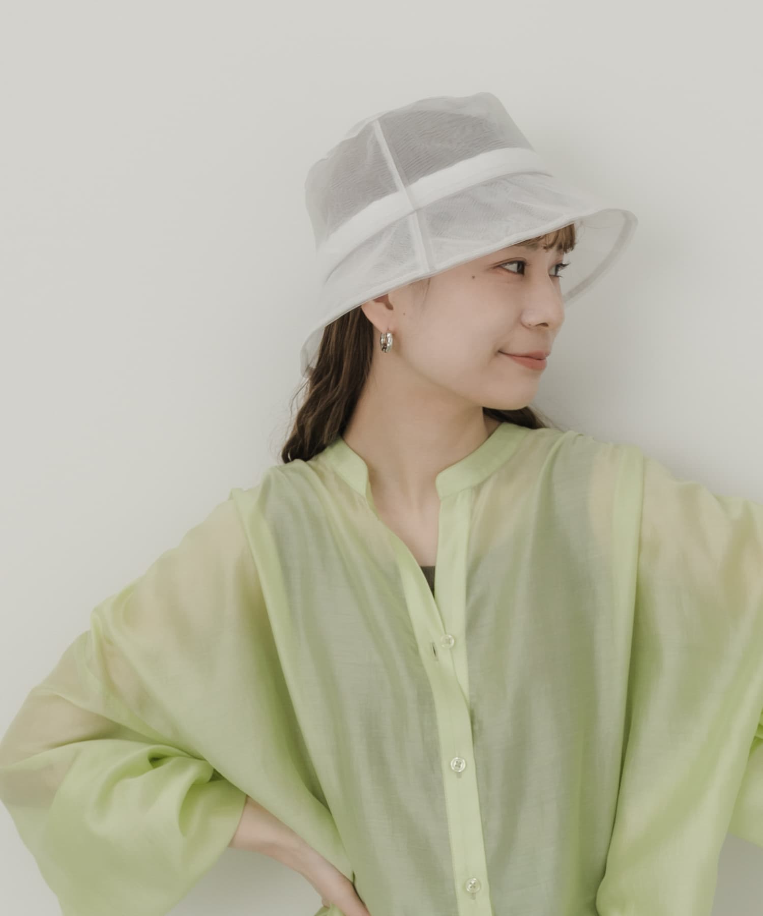 シアーラインハット WHT -