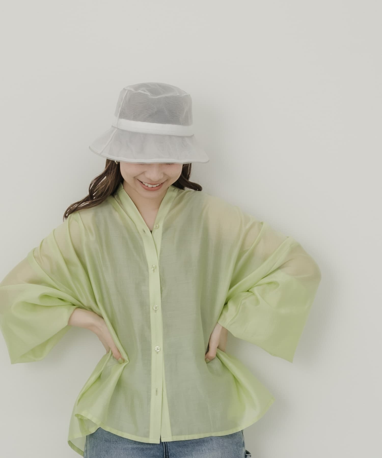 シアーラインハット WHT -