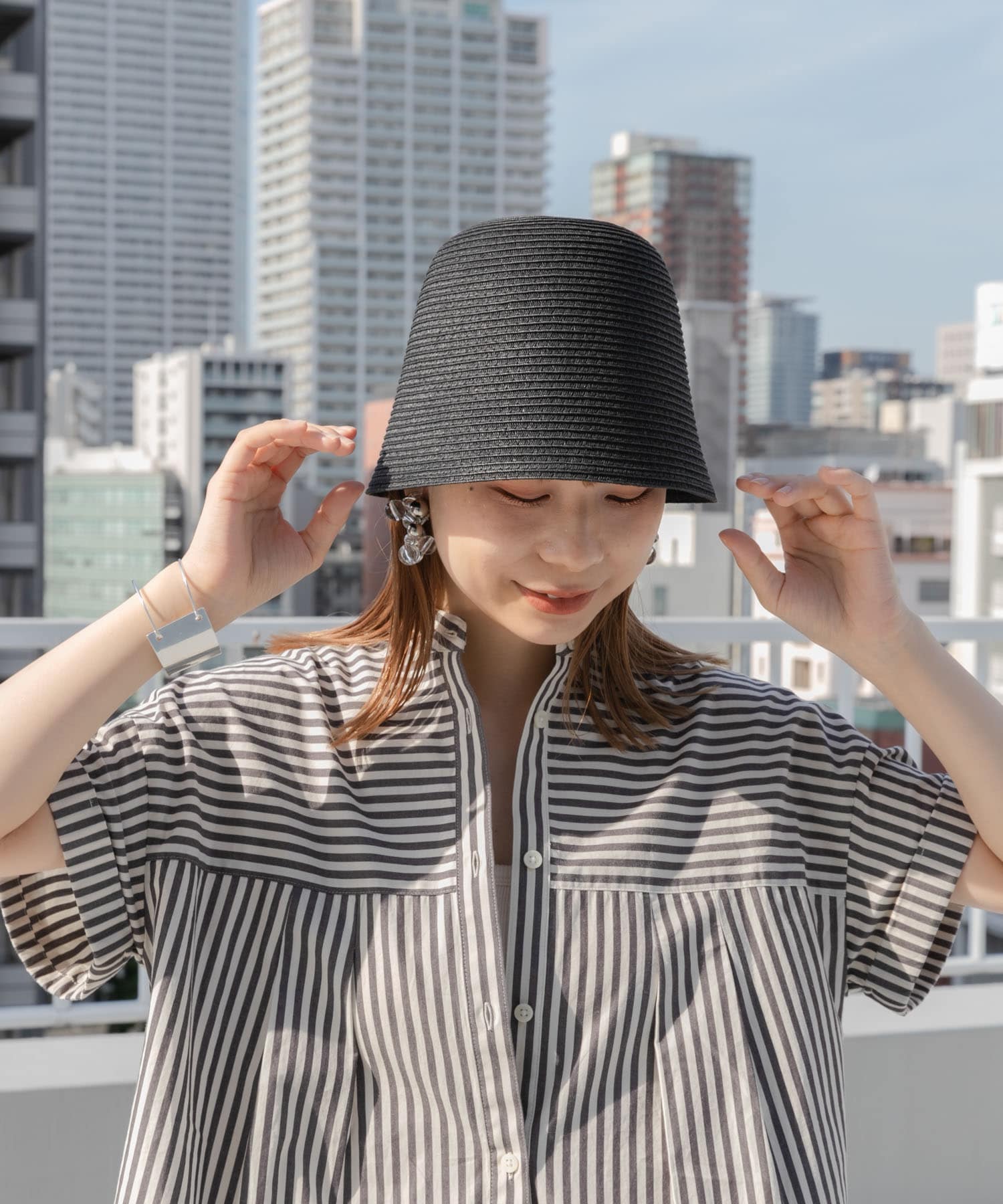 ペーパークローシュハット BLK -