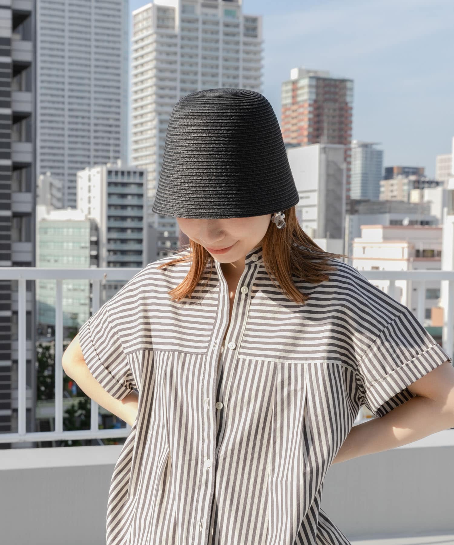 ペーパークローシュハット BLK -