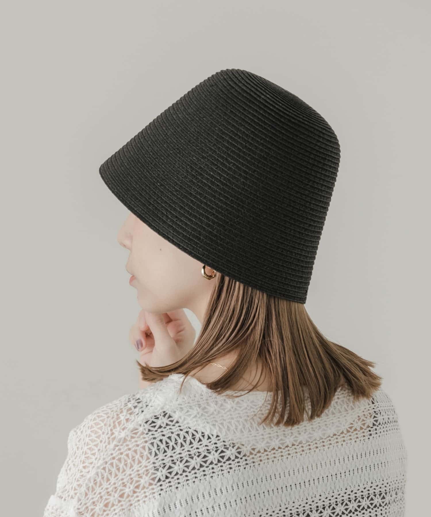 ペーパークローシュハット BLK -