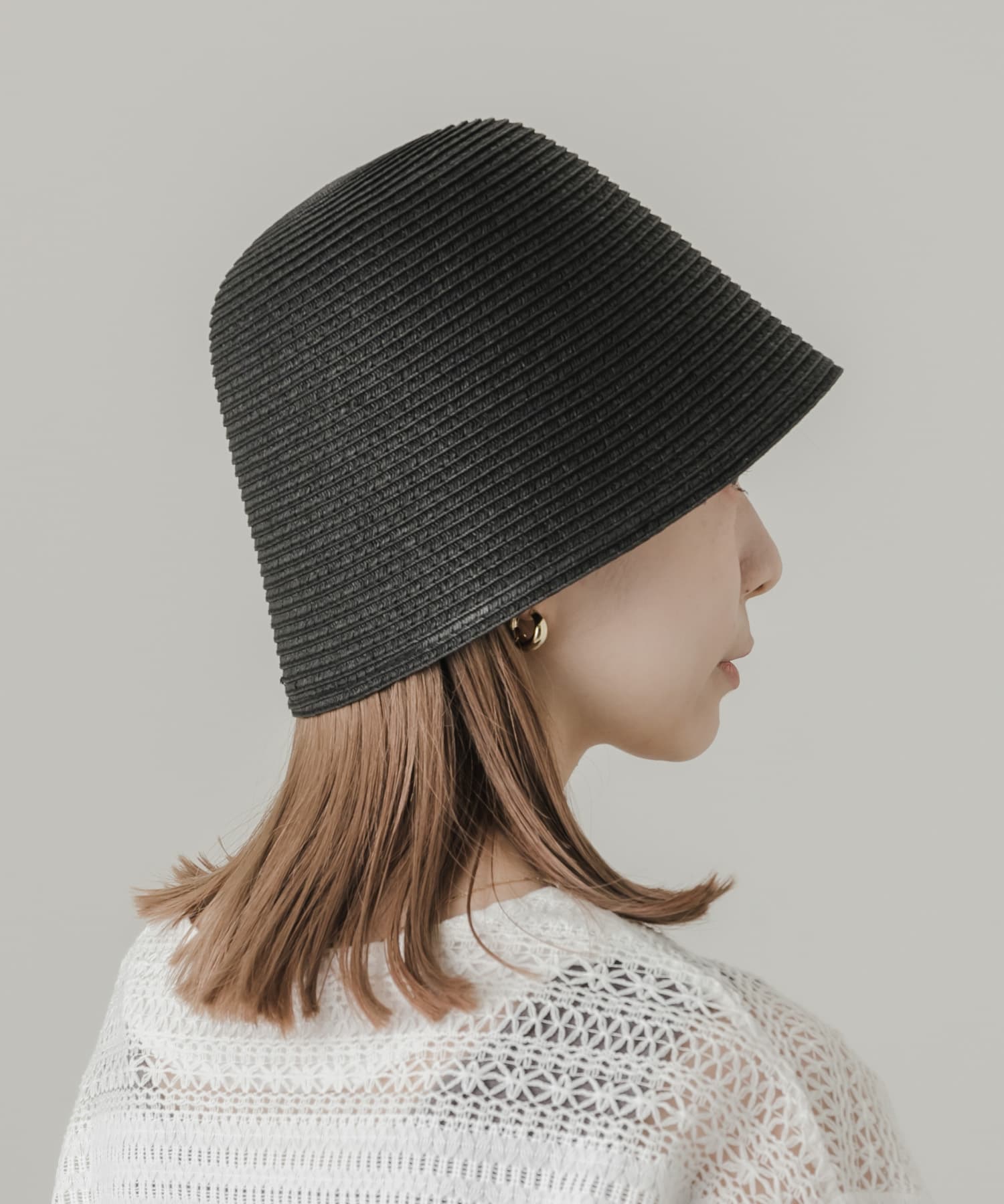 ペーパークローシュハット BLK -