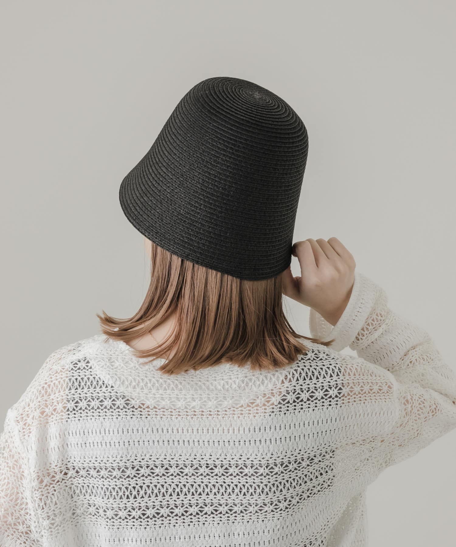 ペーパークローシュハット BLK -