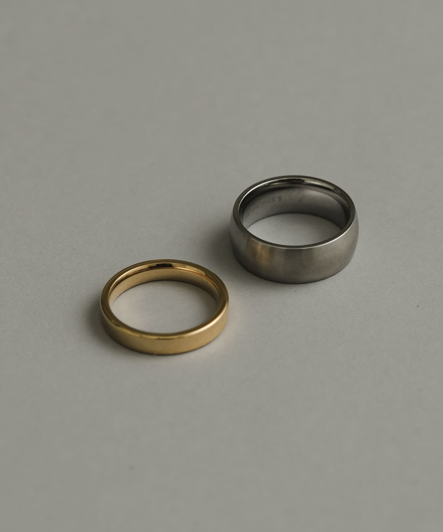 ステンレス2セットリング SLV/GLD 18