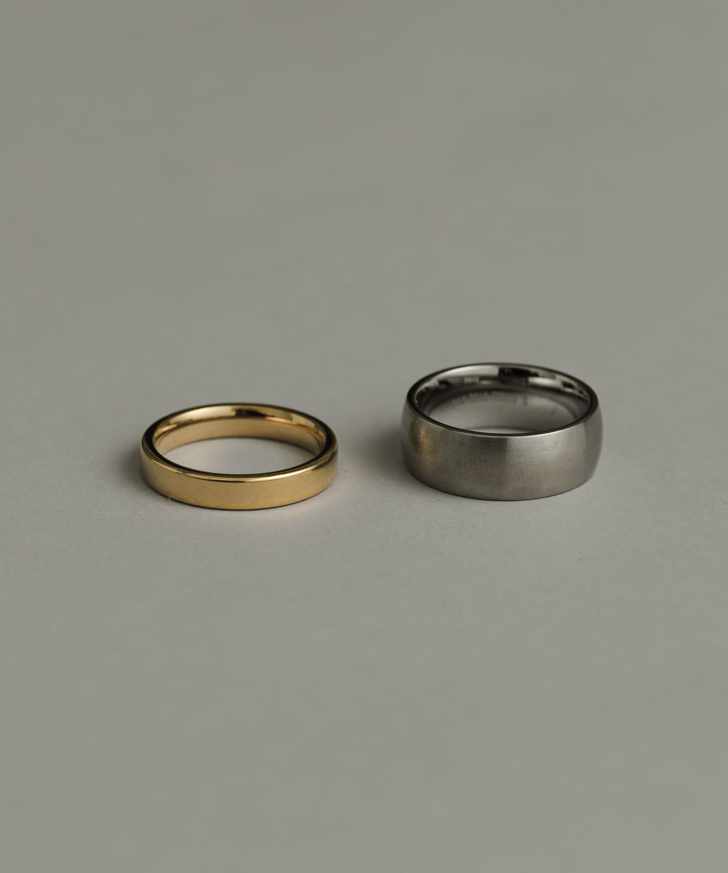 ステンレス2セットリング SLV/GLD 18