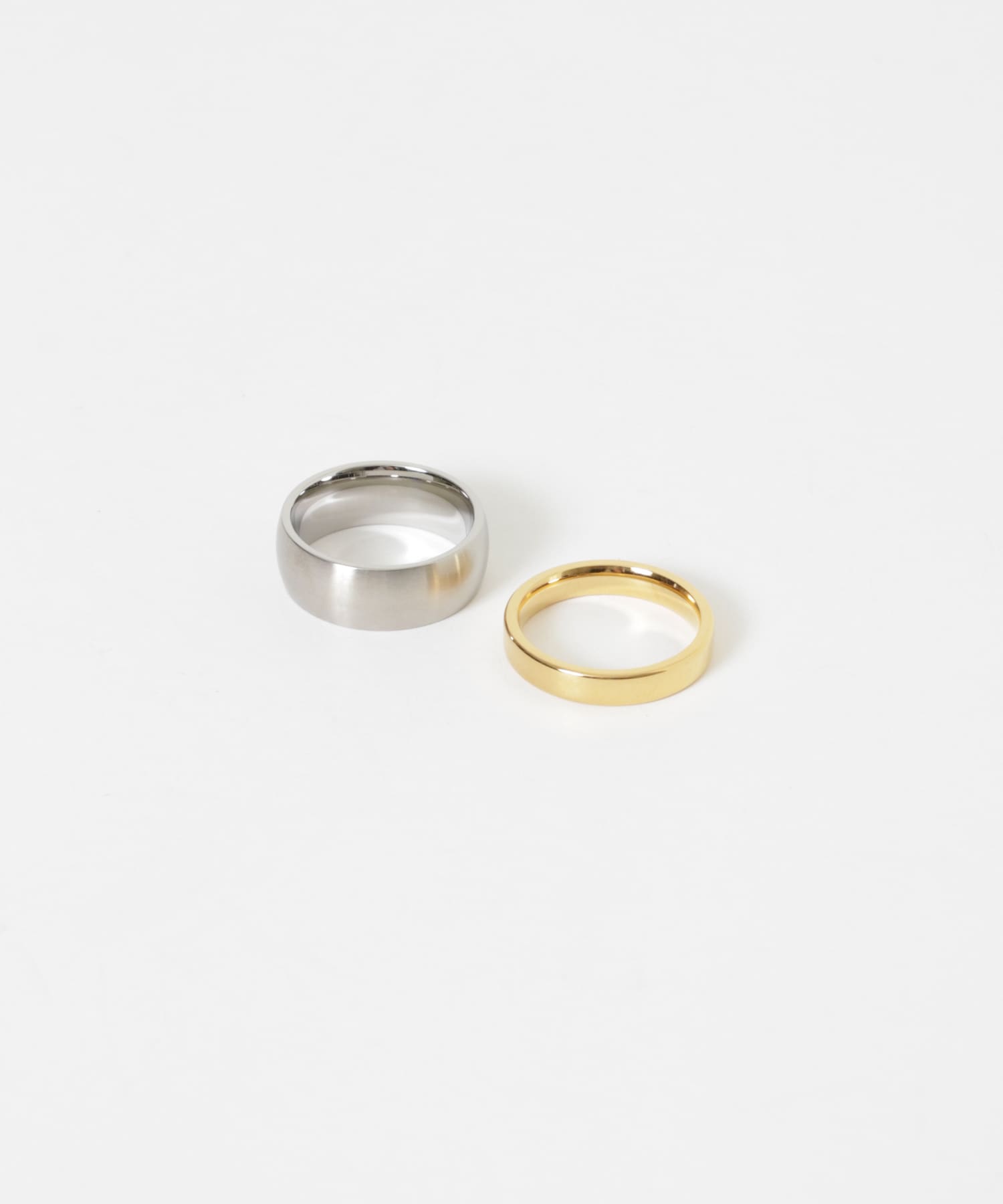 ステンレス2セットリング SLV/GLD 18