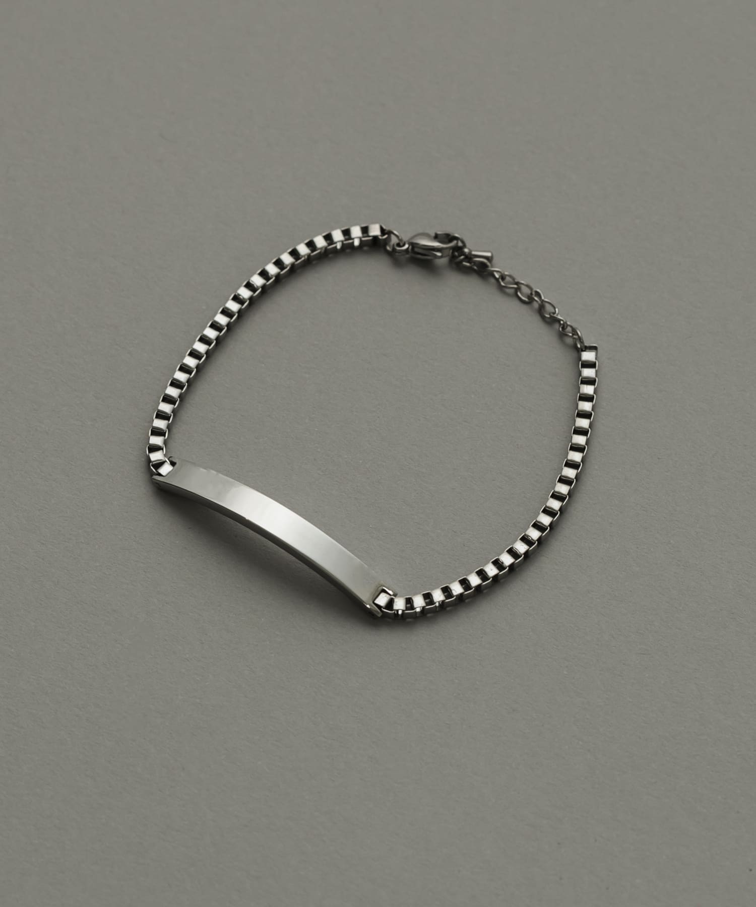 ステンレスボックスチェーンブレスレット