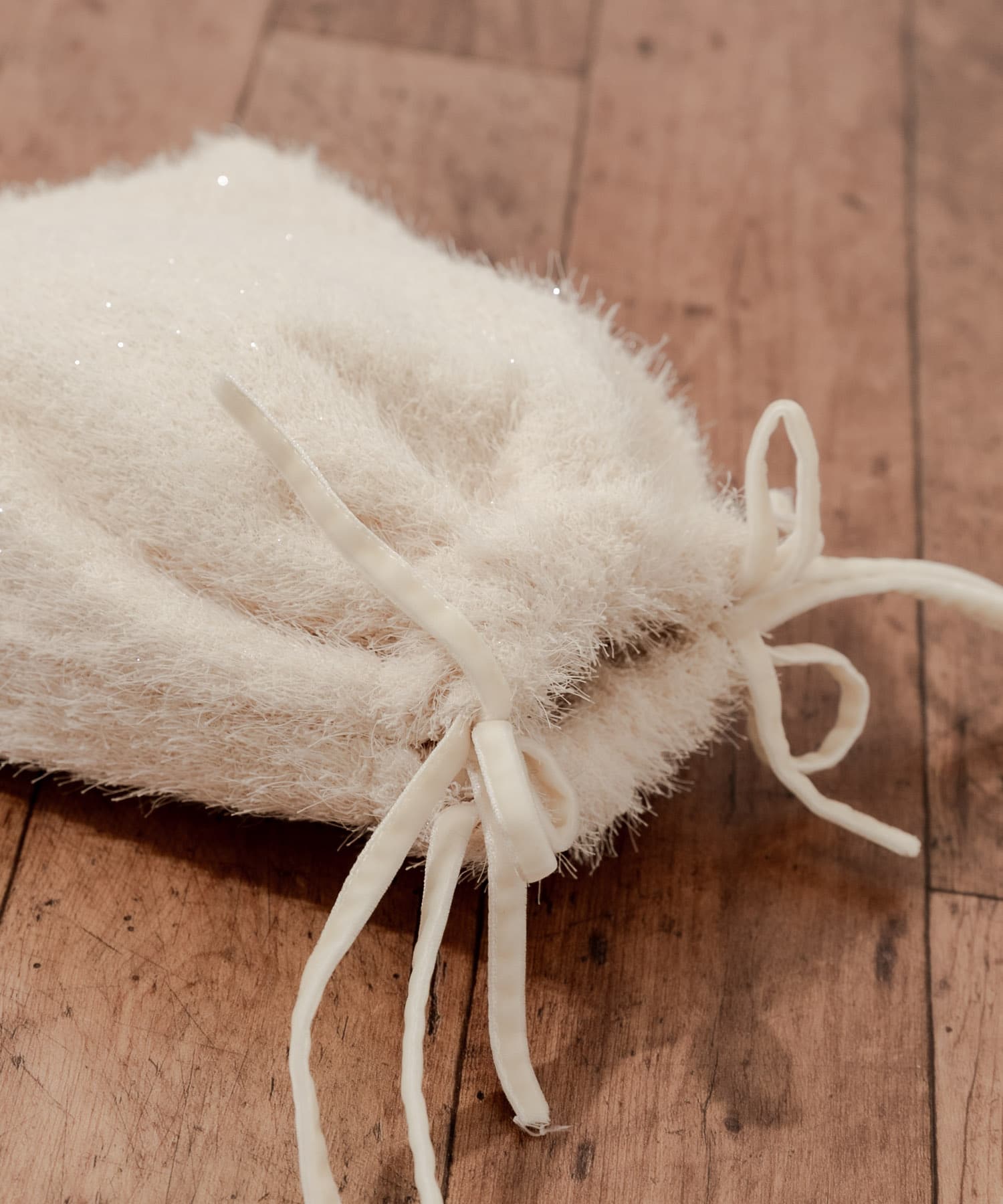 フリンジリボンキンチャクバッグ IVO -