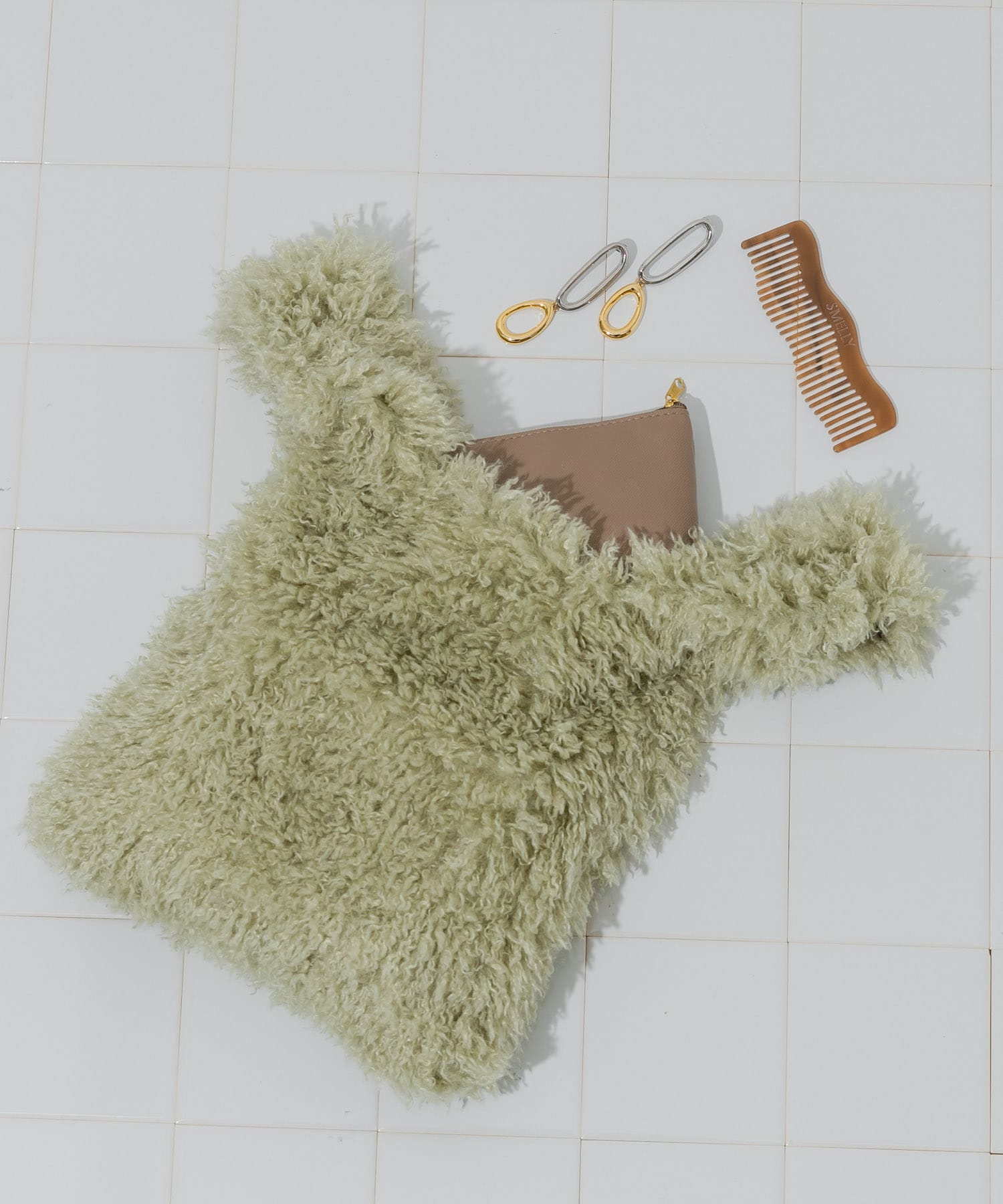 シャギーボリュームバッグ MNT -