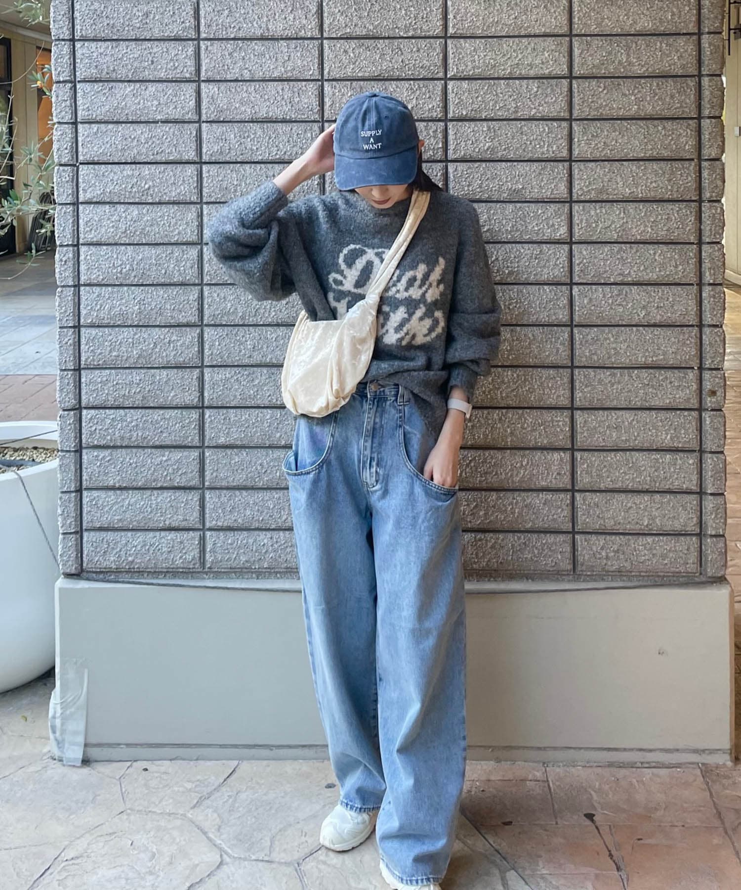 ウォッシュドロゴキャップ NVY -