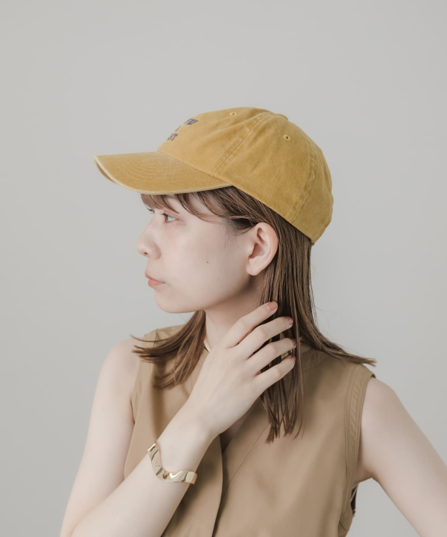 ウォッシュドロゴキャップ YEL -
