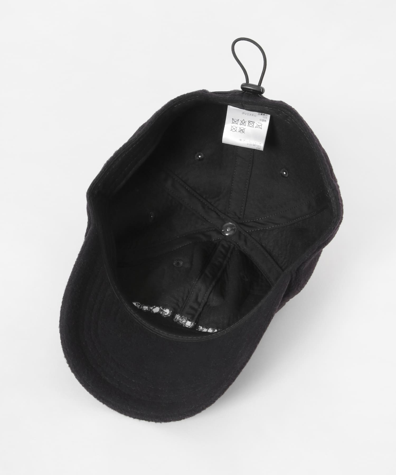 フリースドロストロゴキャップ BLK -