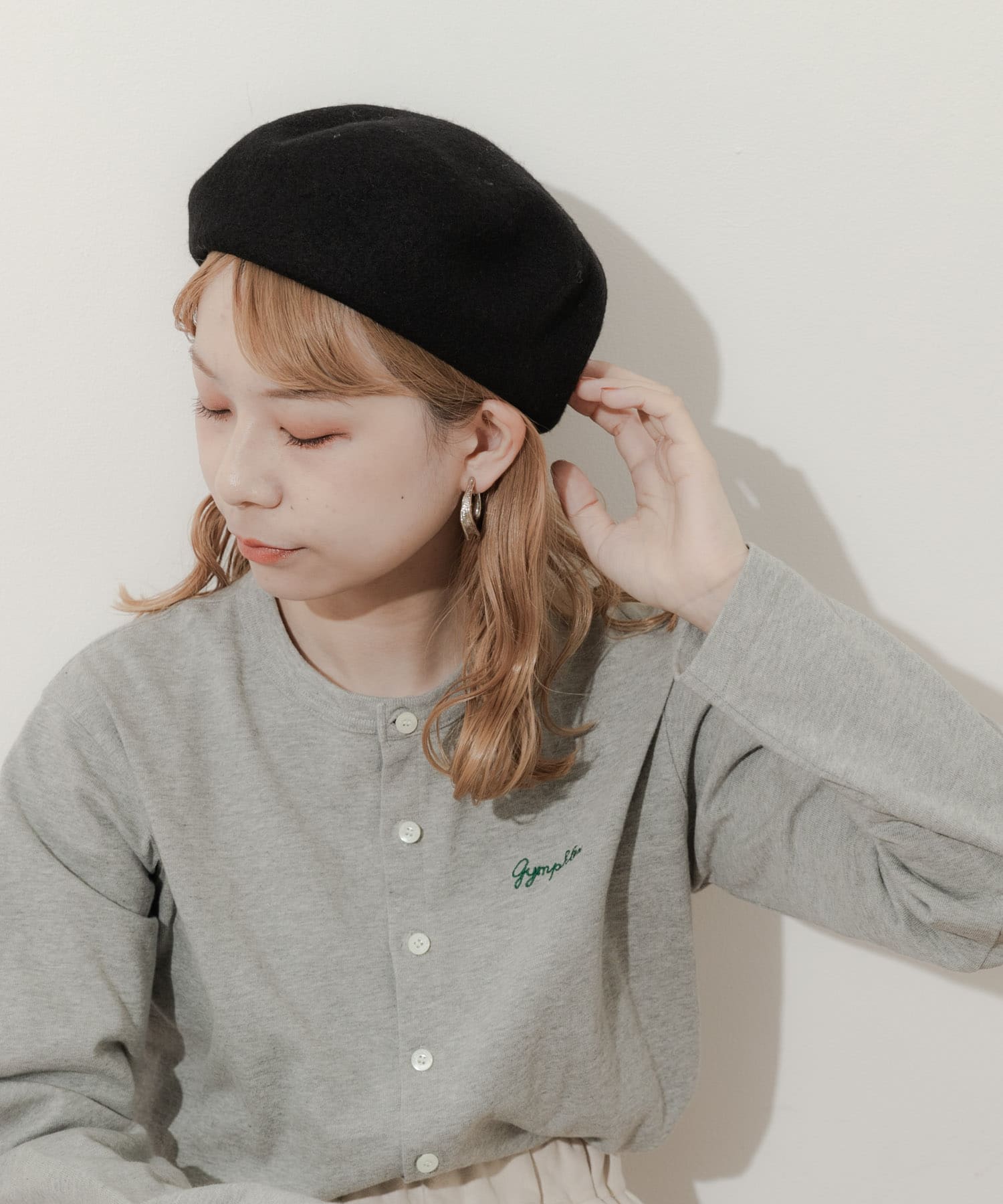 シンプルバスクベレー BLK -