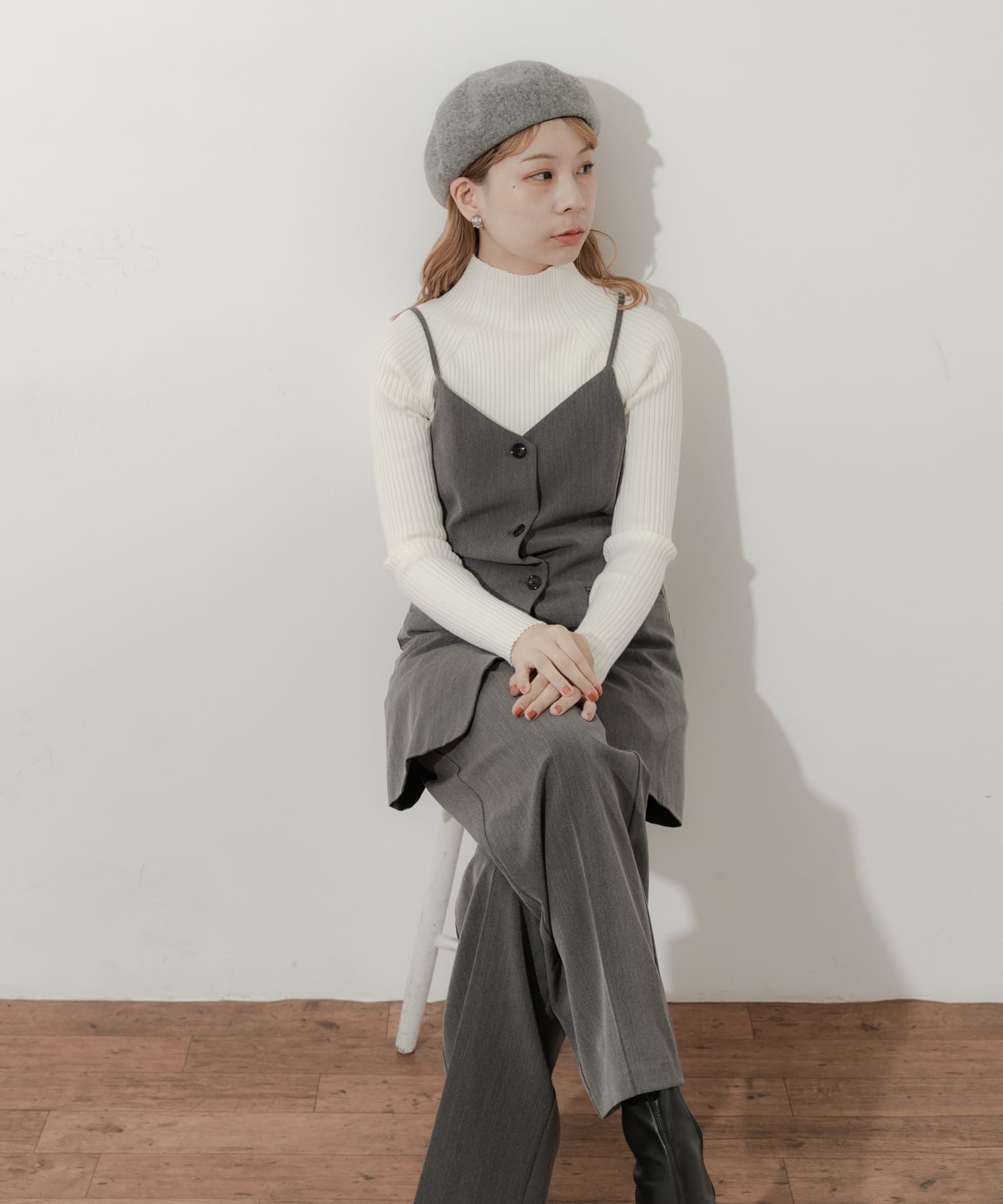 シンプルバスクベレー GRY -