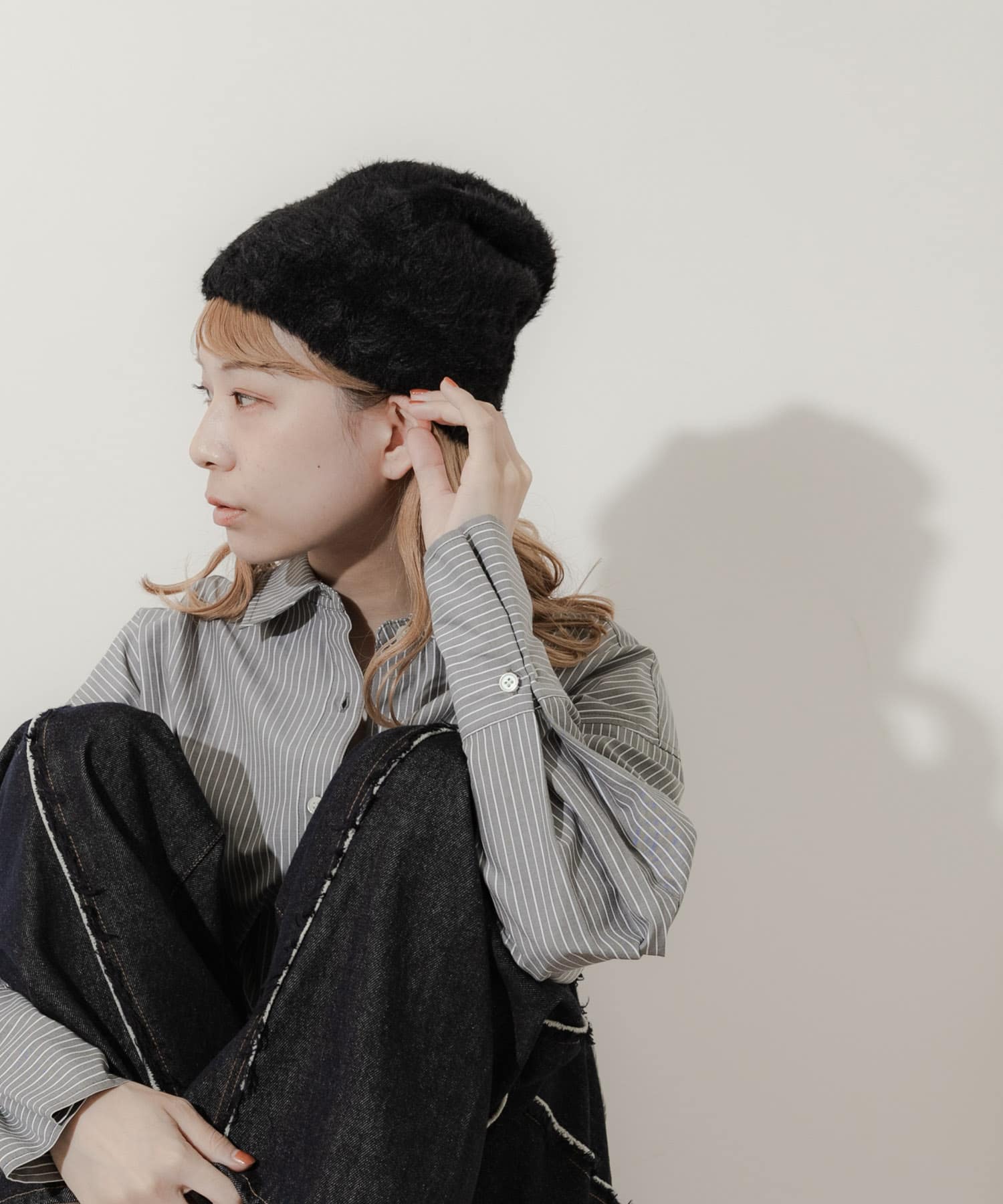 シャギービーニー BLK -