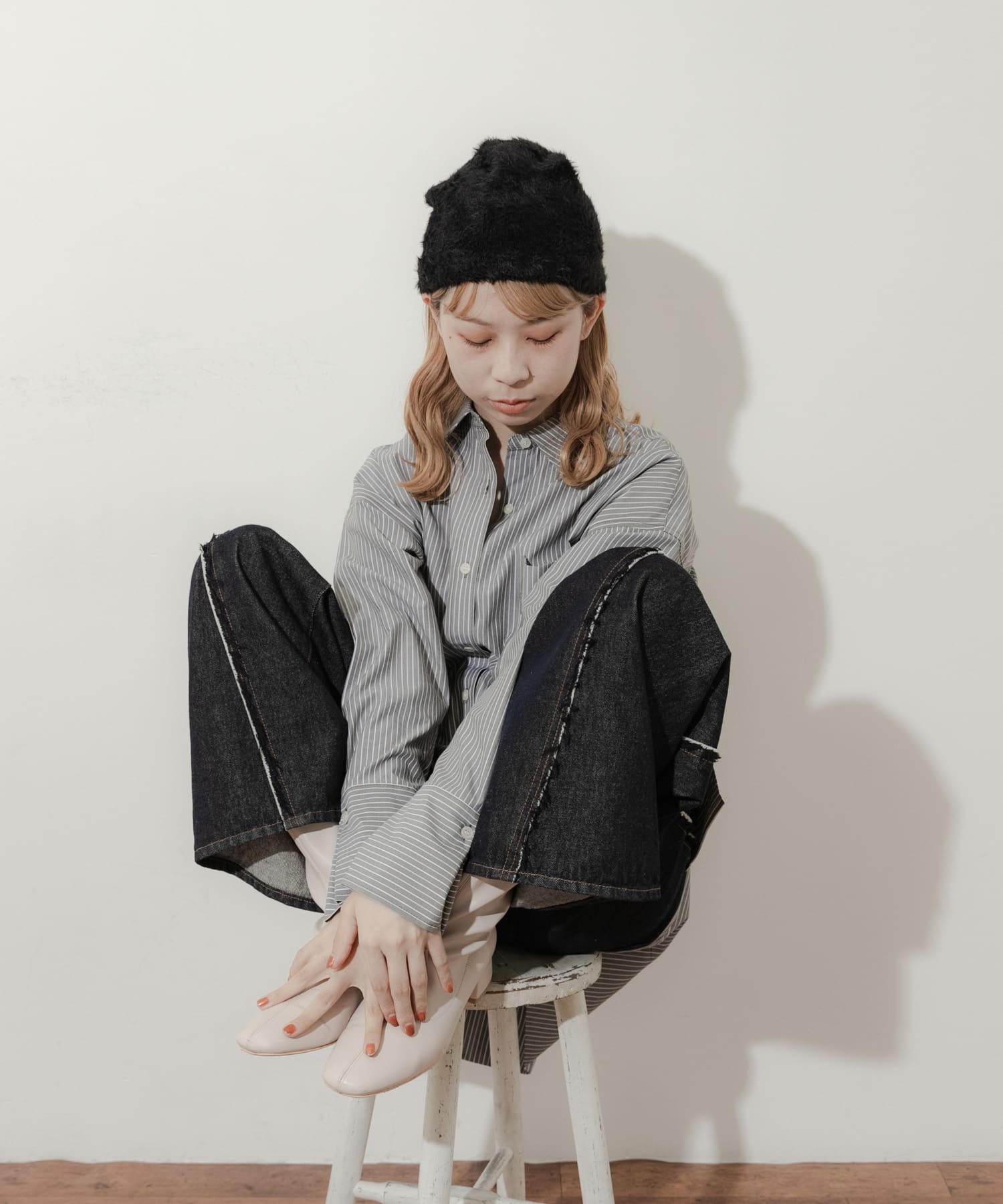シャギービーニー BLK -