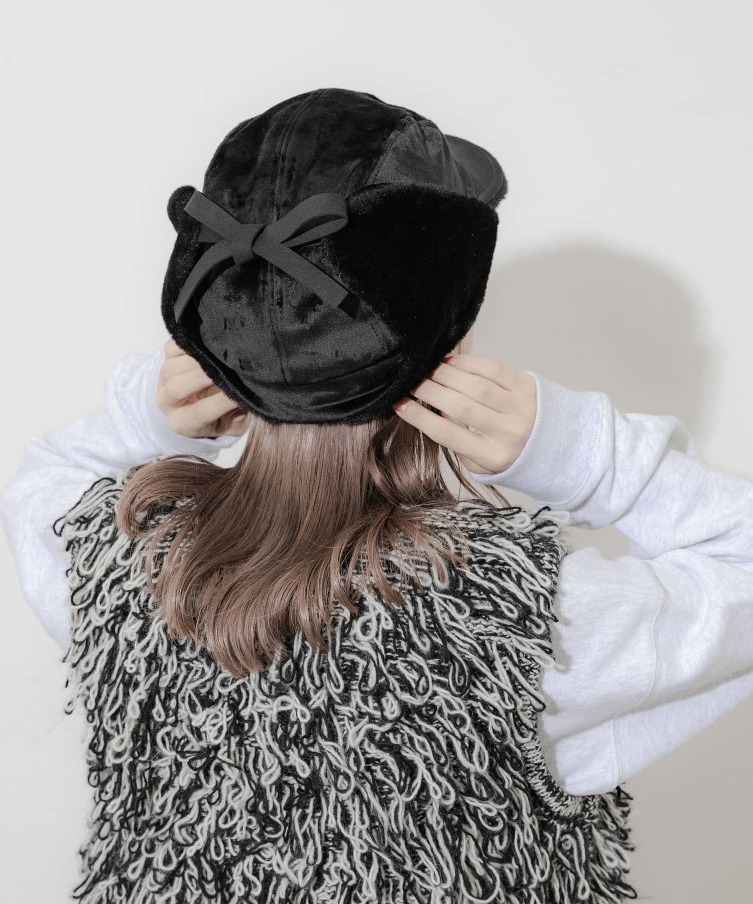 2WAYフライトキャップ BLK -