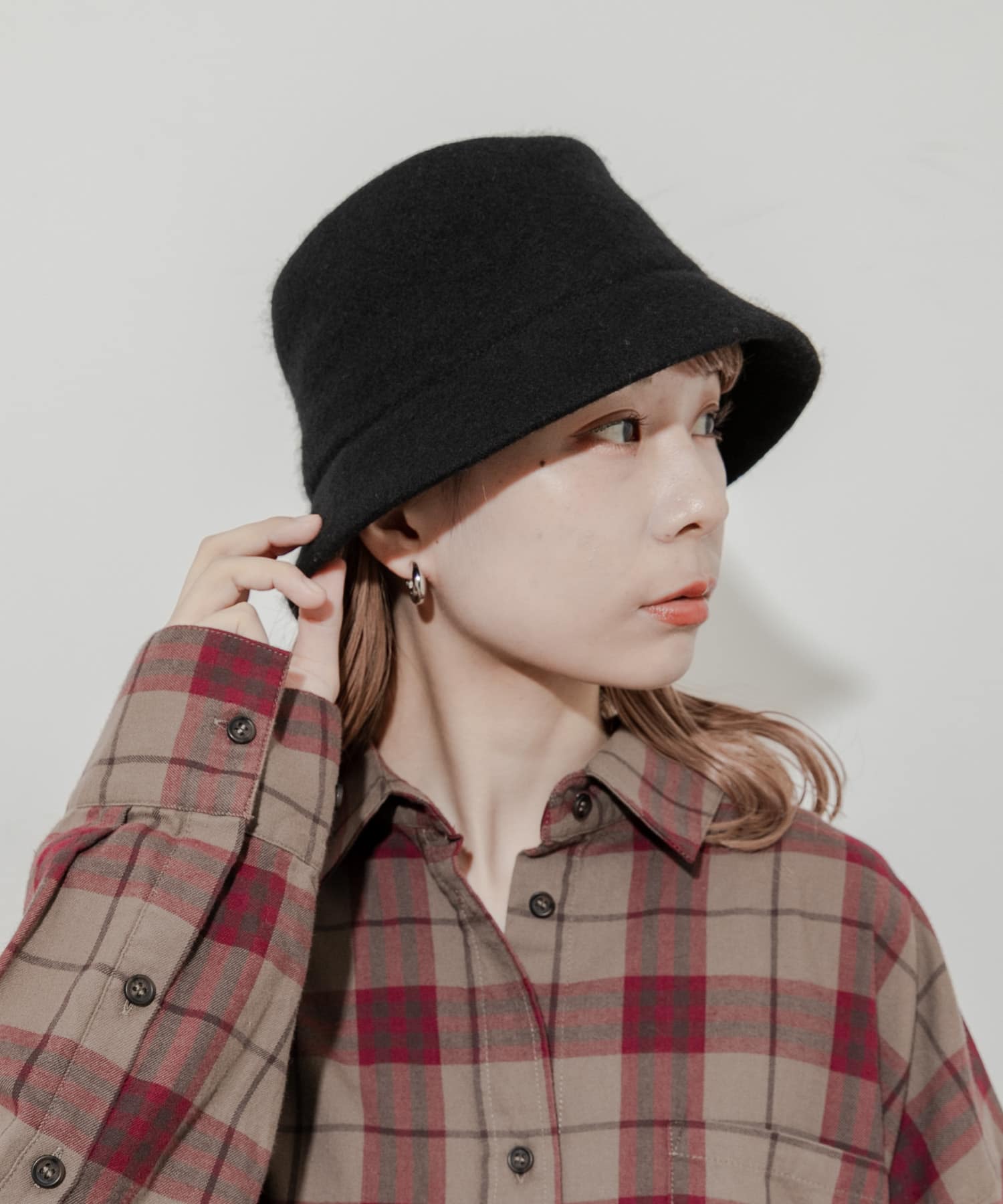 ソフトウールバケットハット BLK -