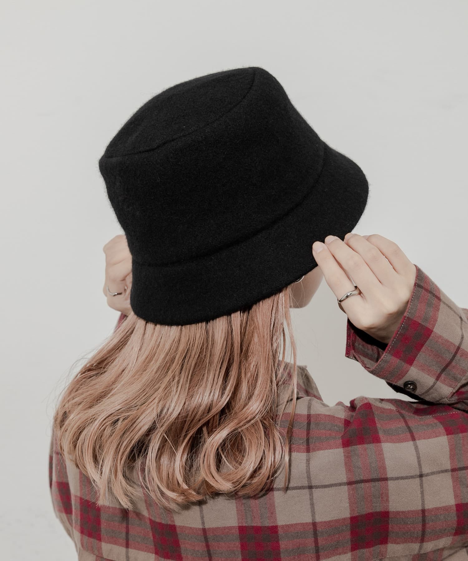 ソフトウールバケットハット BLK -