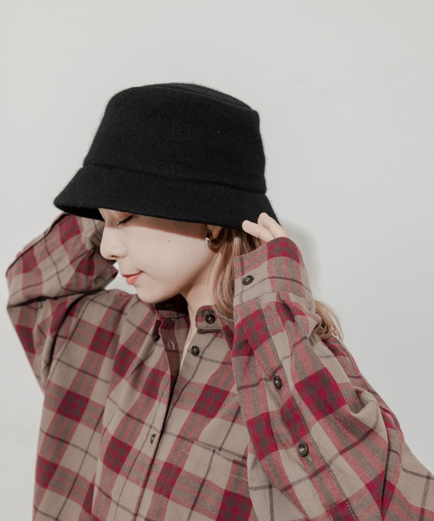 ソフトウールバケットハット BLK -