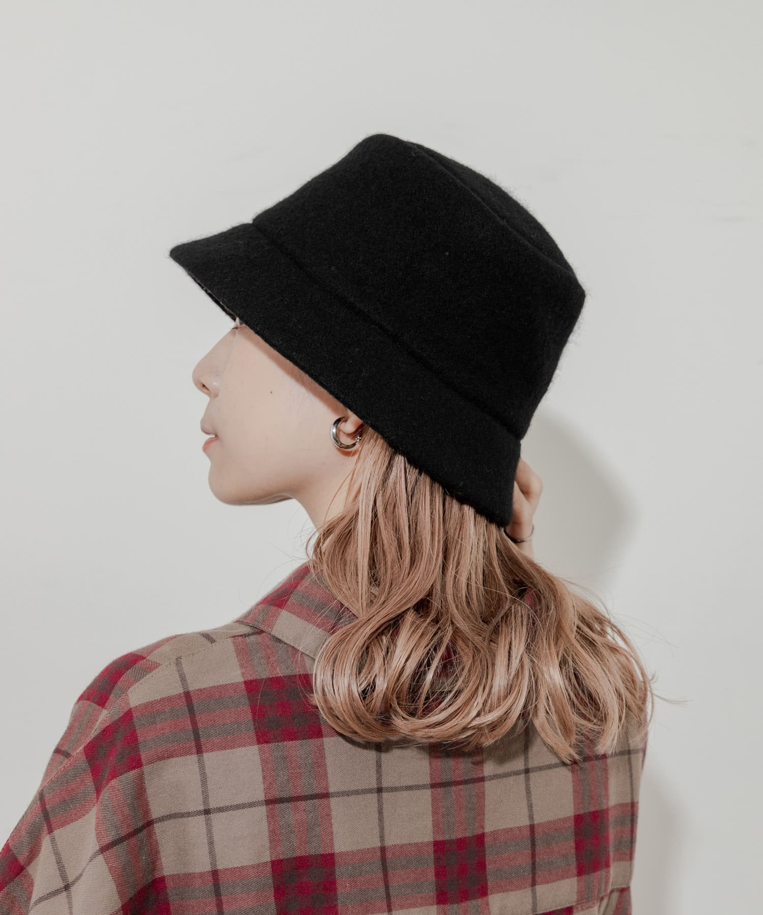 ソフトウールバケットハット BLK -