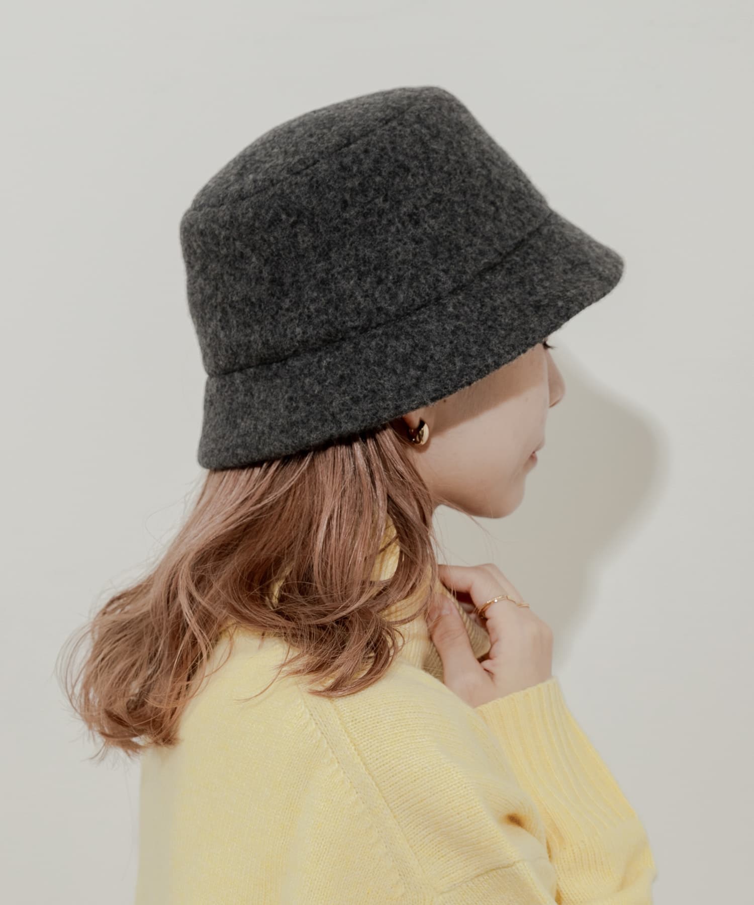 ソフトウールバケットハット GRY -