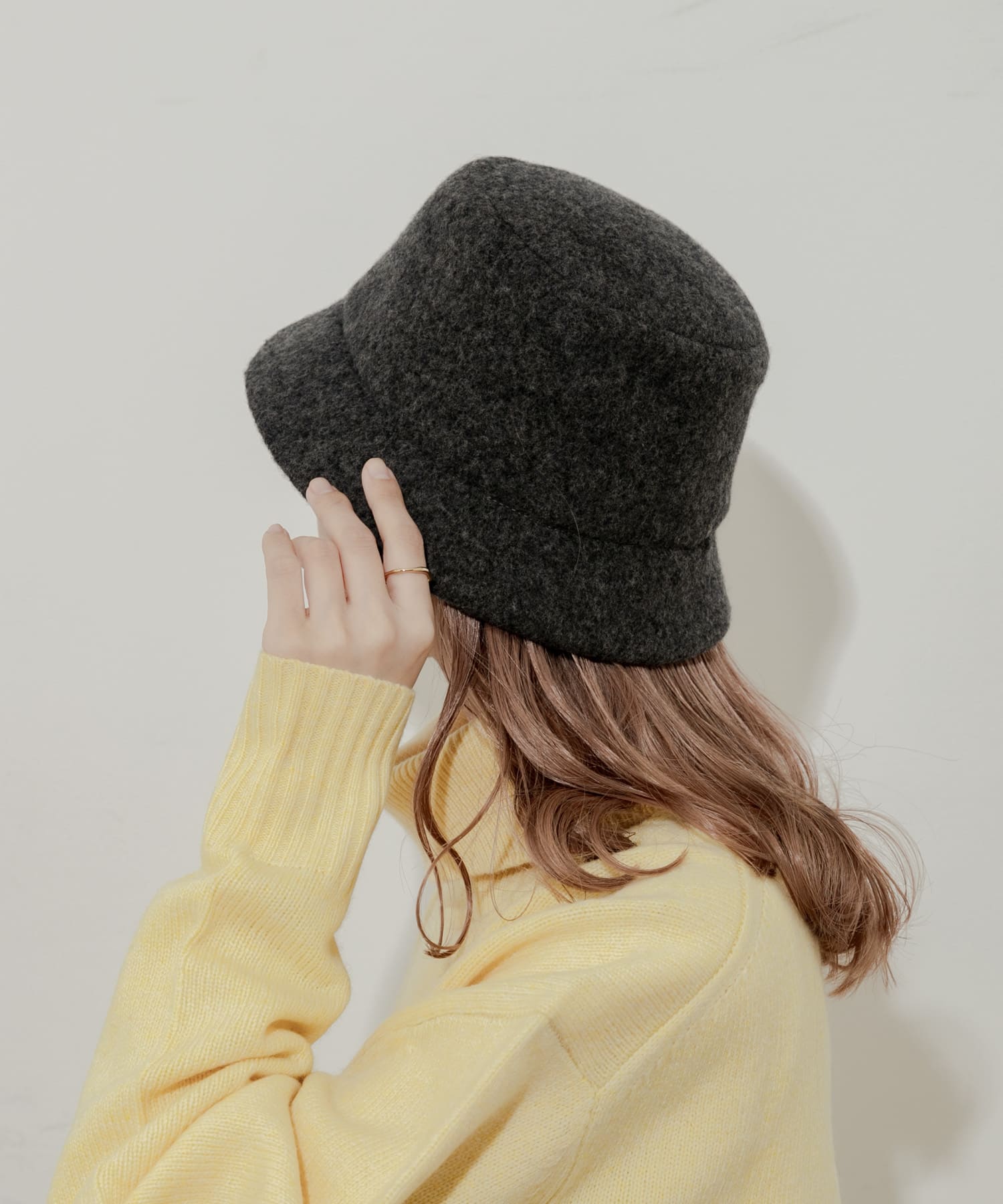 ソフトウールバケットハット GRY -