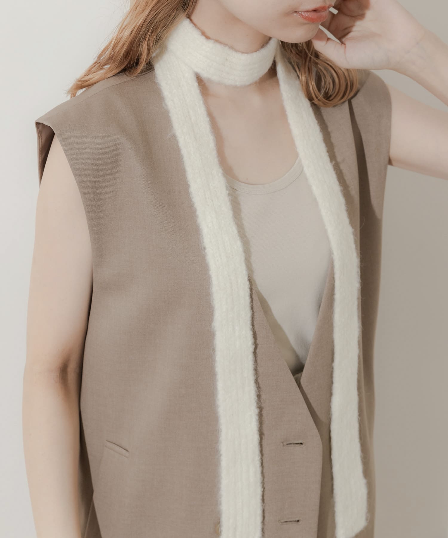 スリムニットマフラー