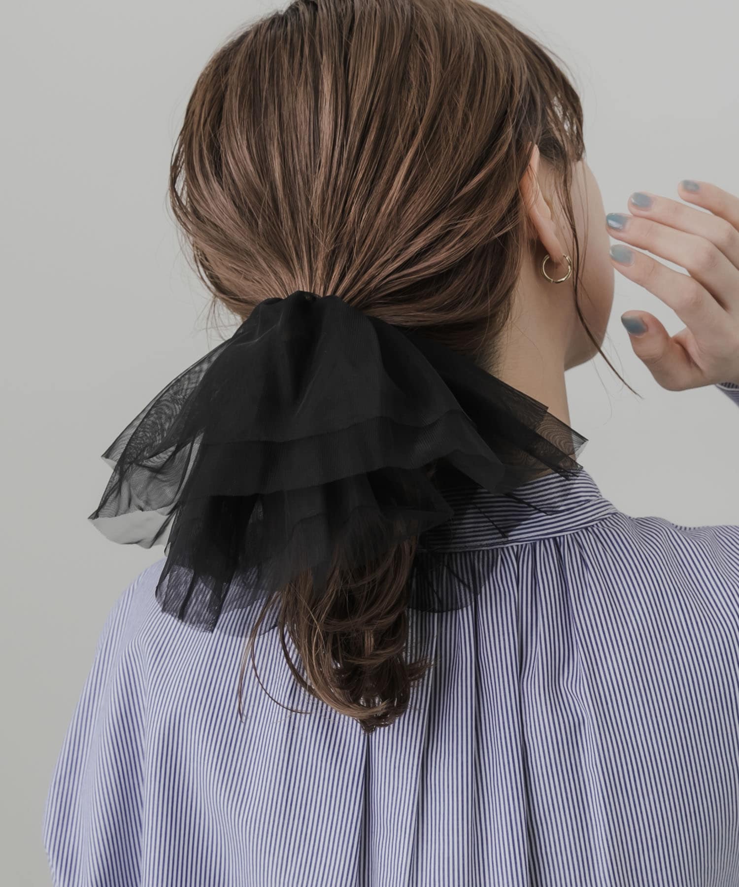 チュールシュシュカフスセット BLK -