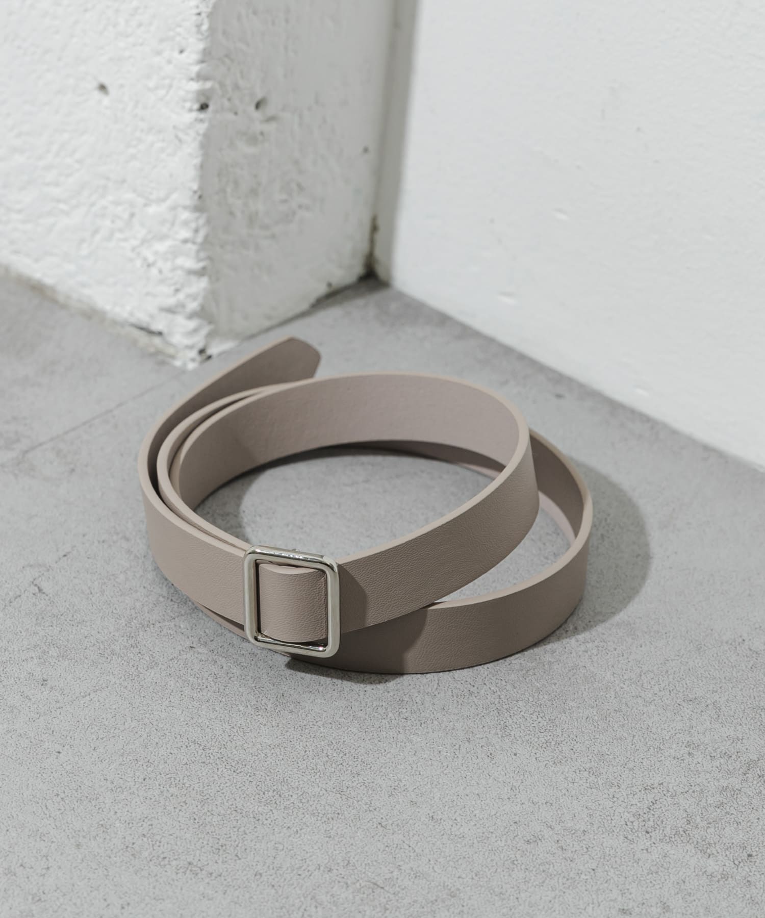 メタルスクエアベルト BEG -