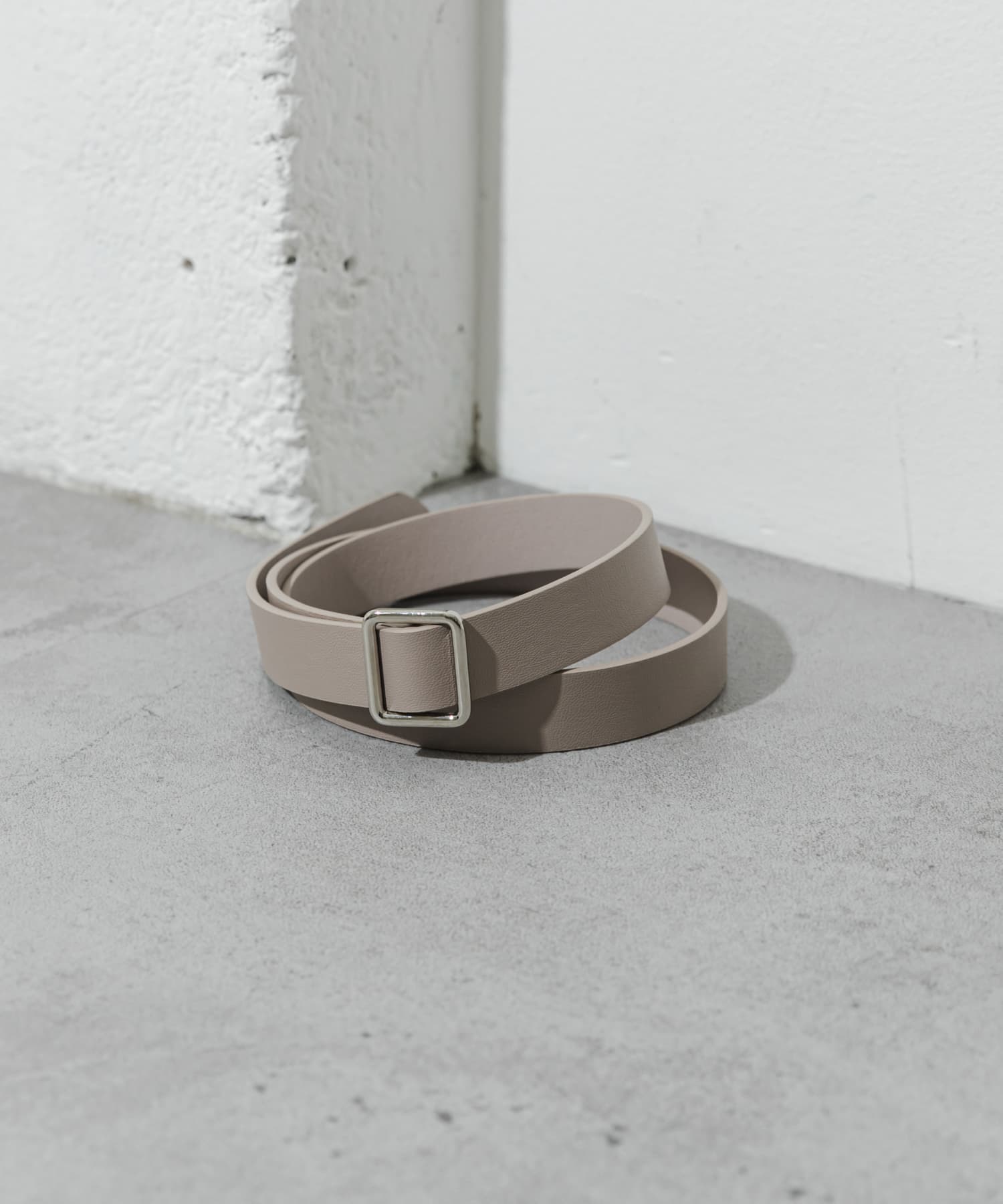 メタルスクエアベルト BEG -