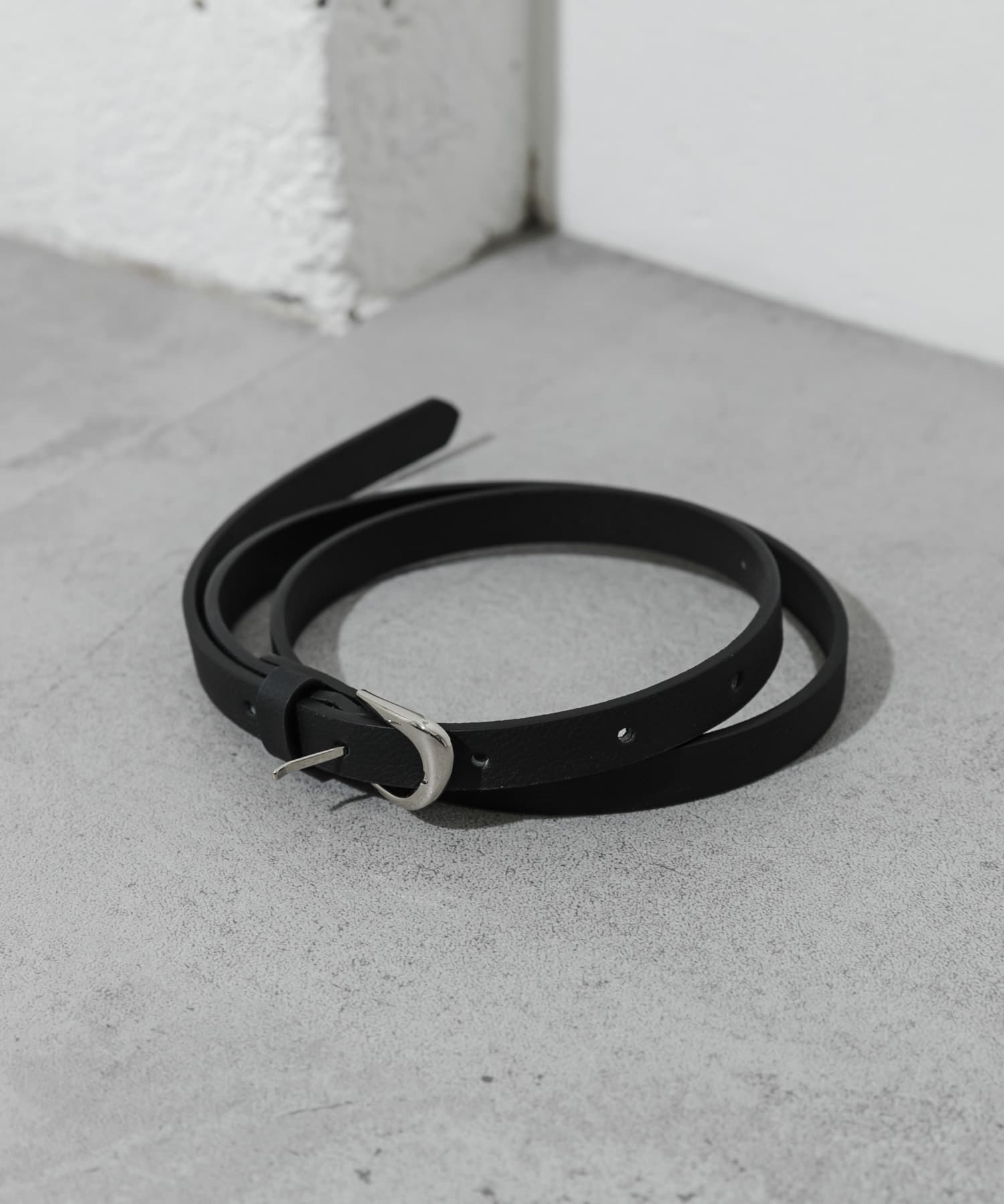 シンプルスリムベルト BLK -