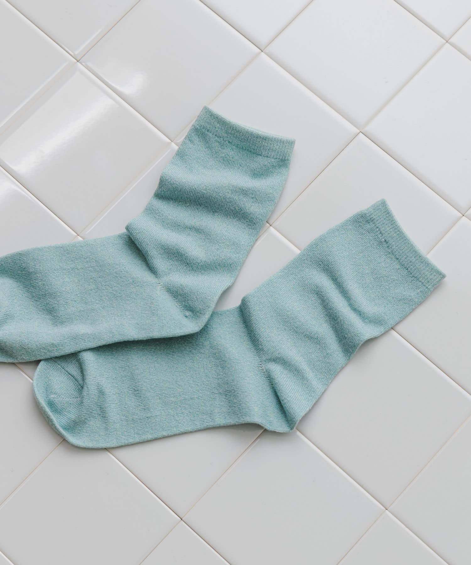 ラメカラーソックス L.BLU 22-25