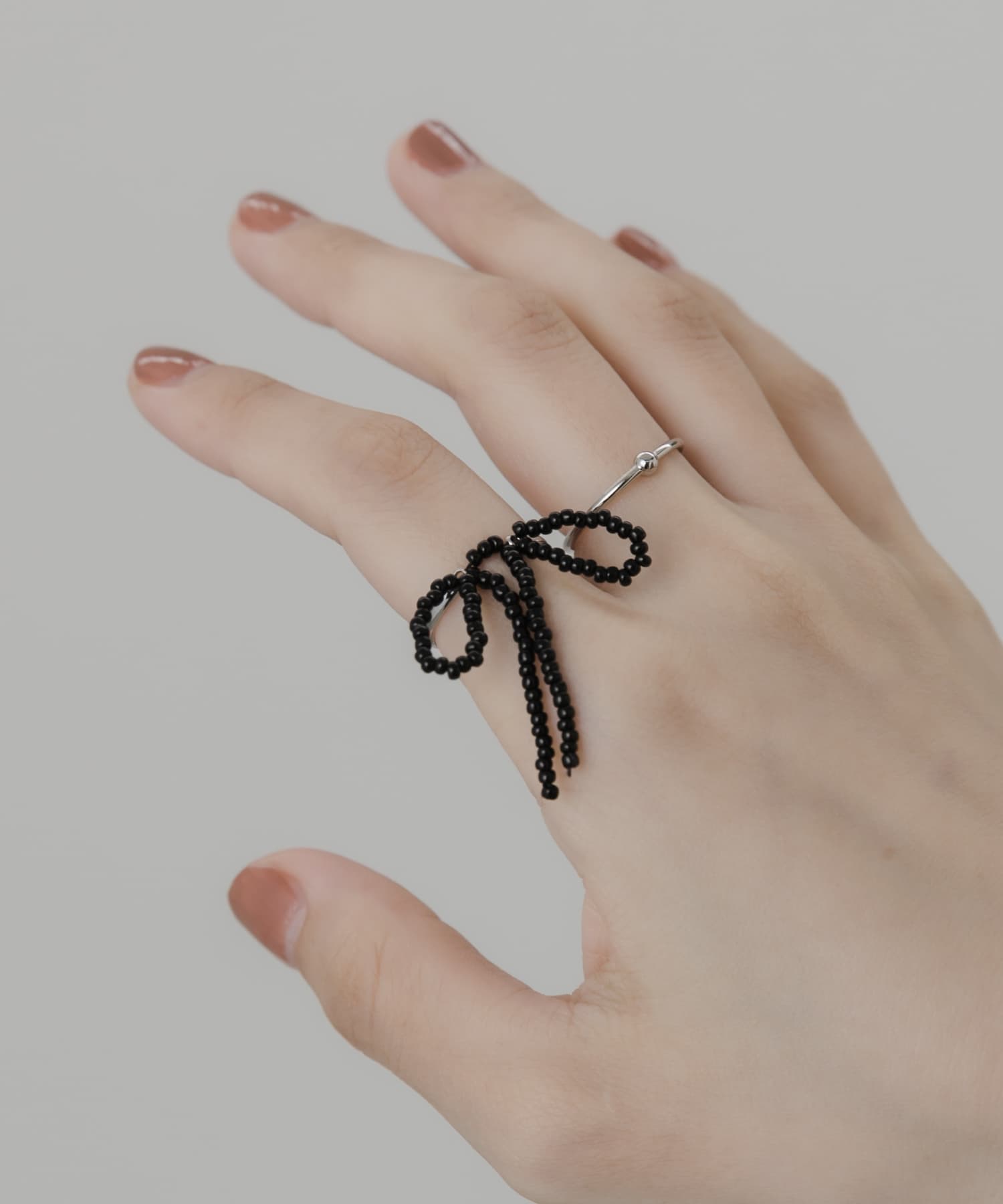 2セットリング SLV/BLK -