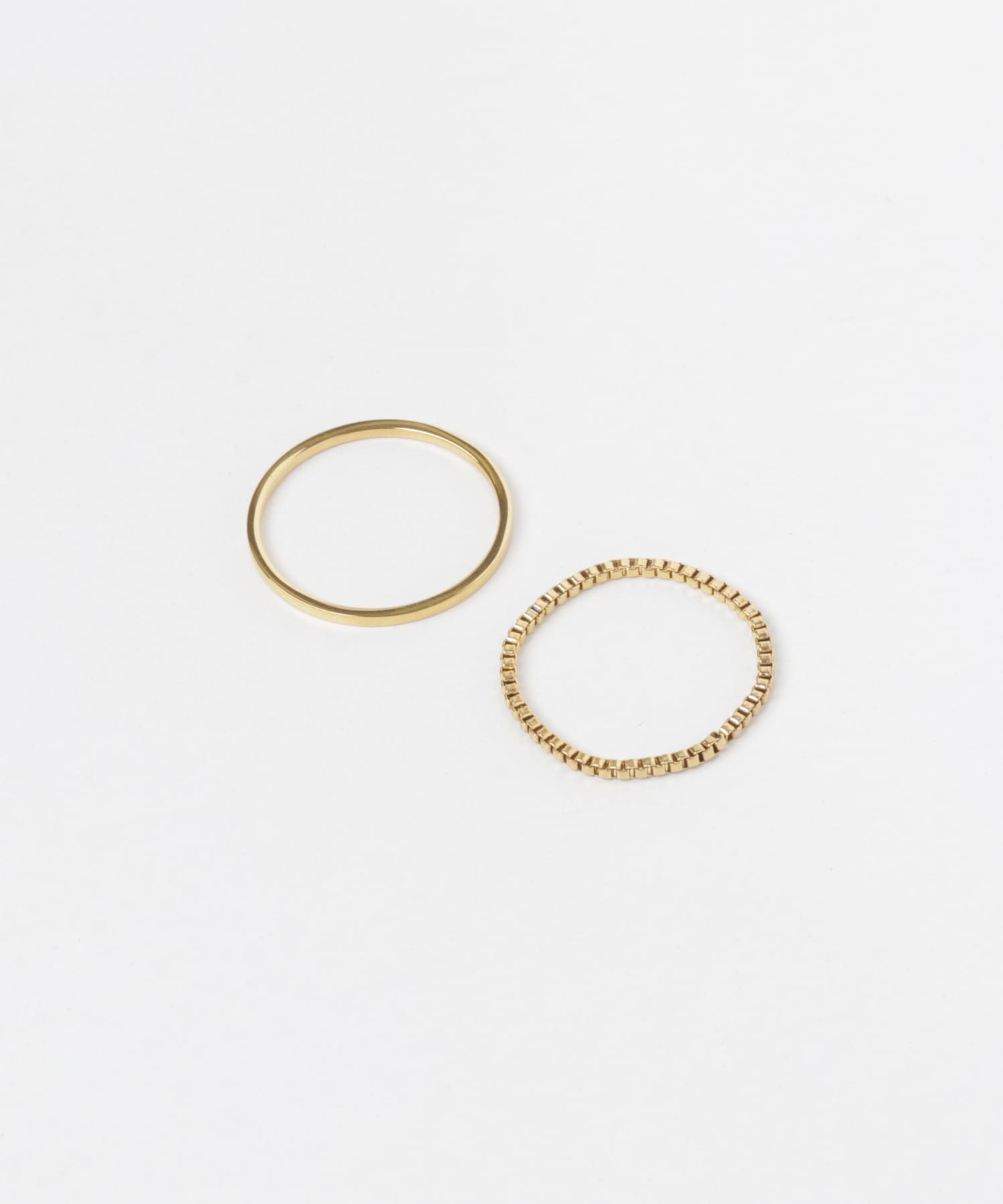 ステンレス2セットリング GLD -