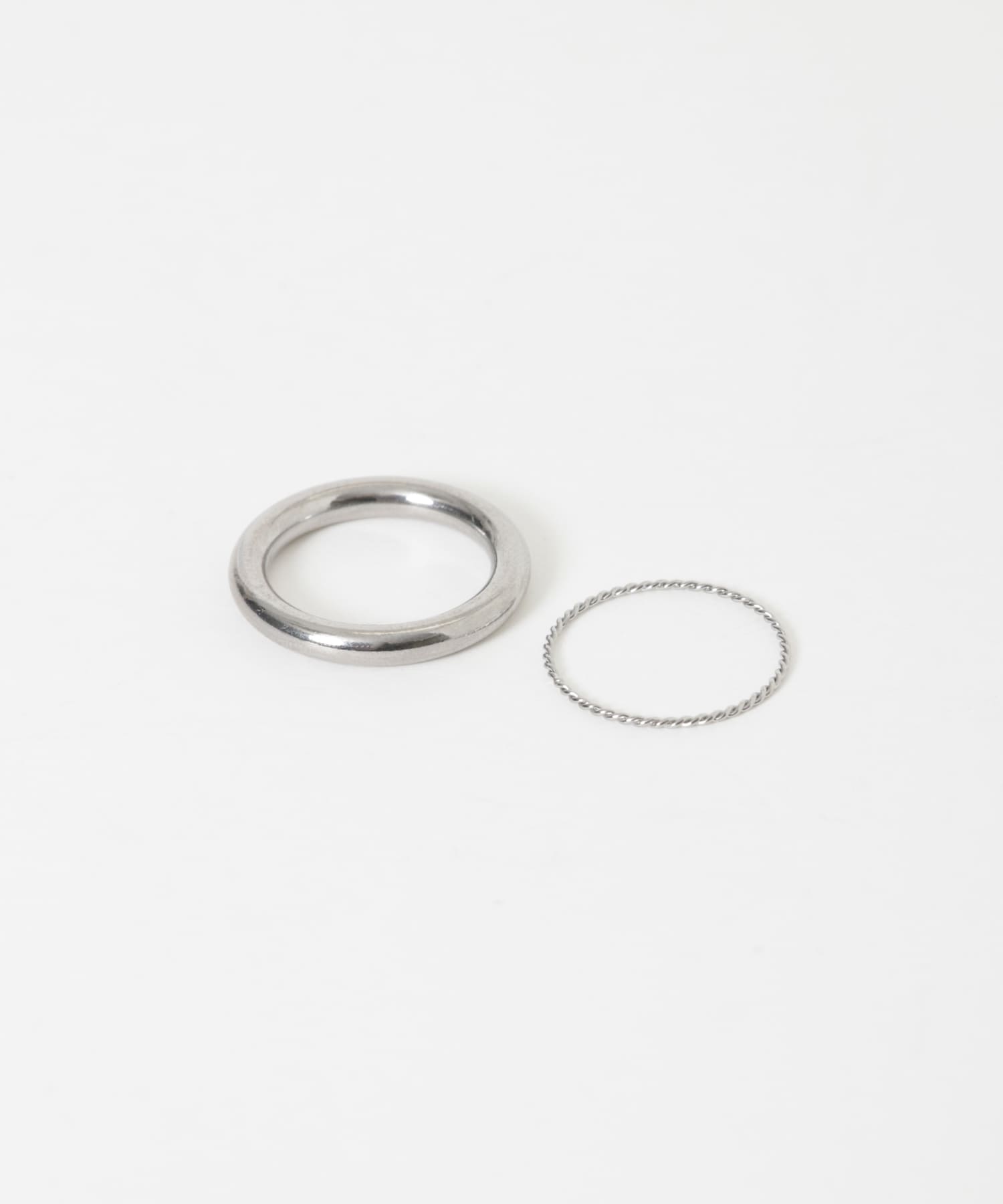 ステンレス2セットリング SLV -