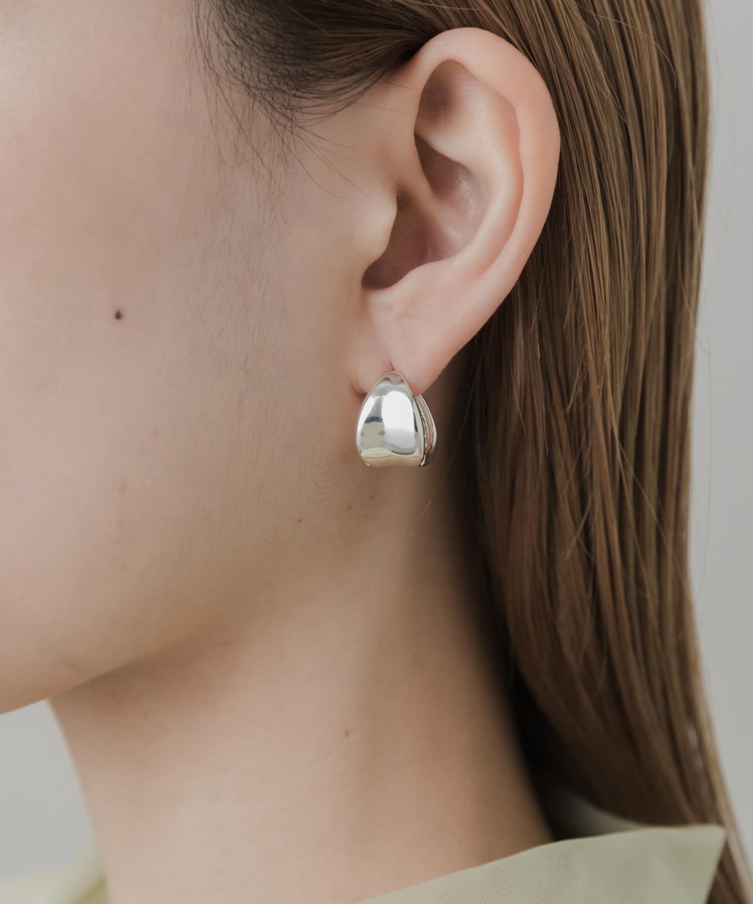 メタルワンタッチピアス SLV -