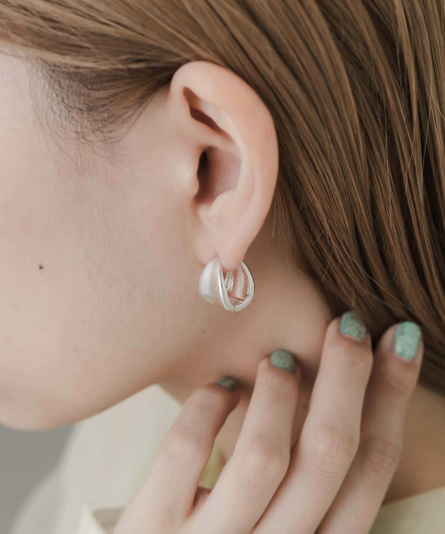 メタルワンタッチピアス SLV -