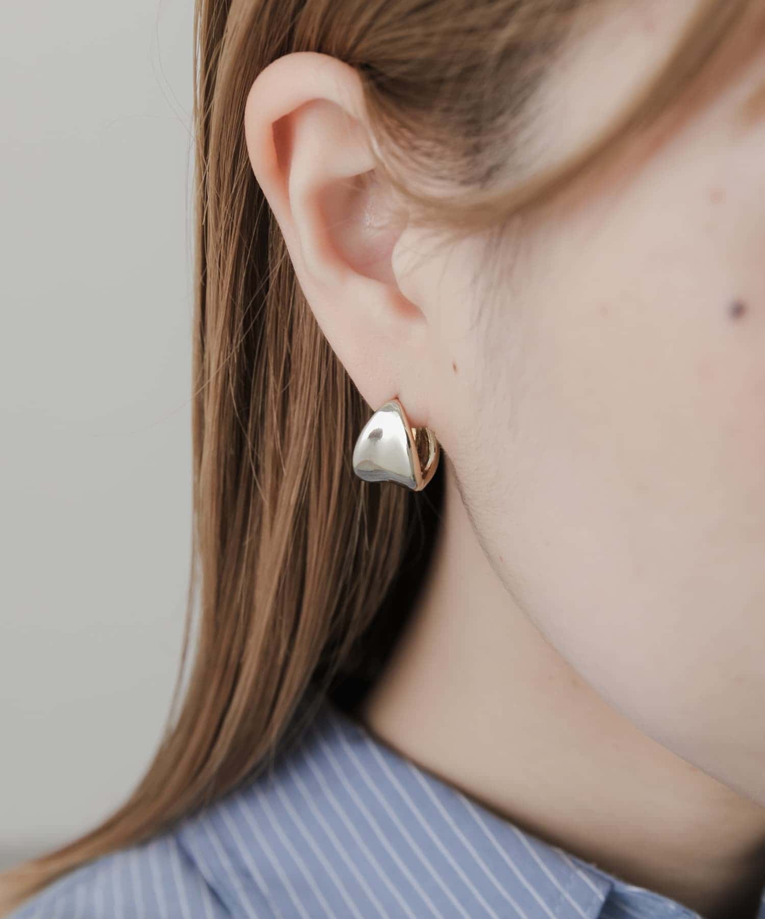 メタルワンタッチピアス GLD -