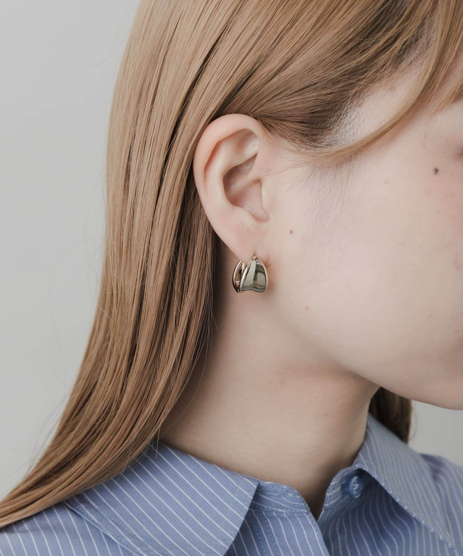 メタルワンタッチピアス GLD -